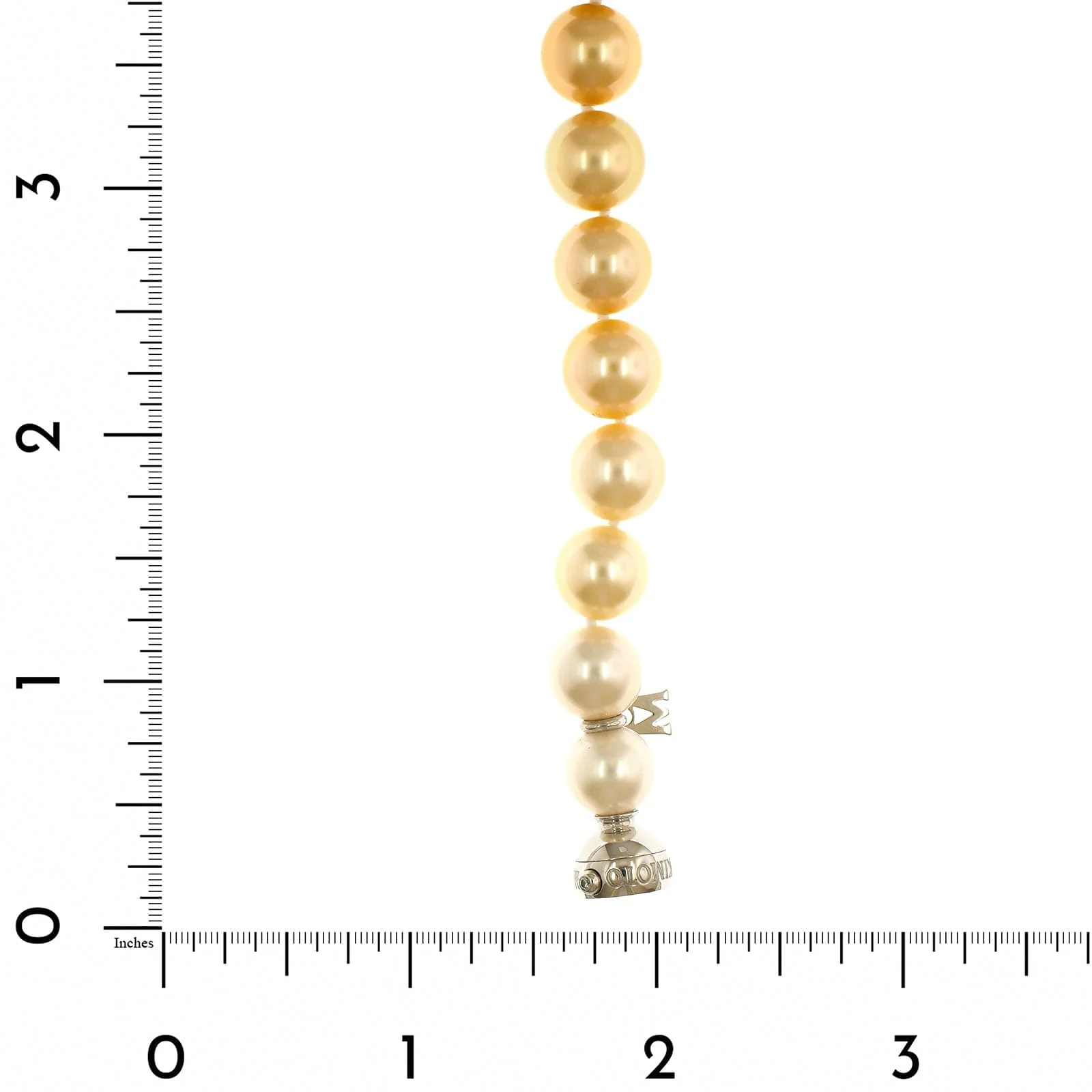 Mikimoto 18K White Gold South Sea Pearl Ombre Bracelet - Image 3
