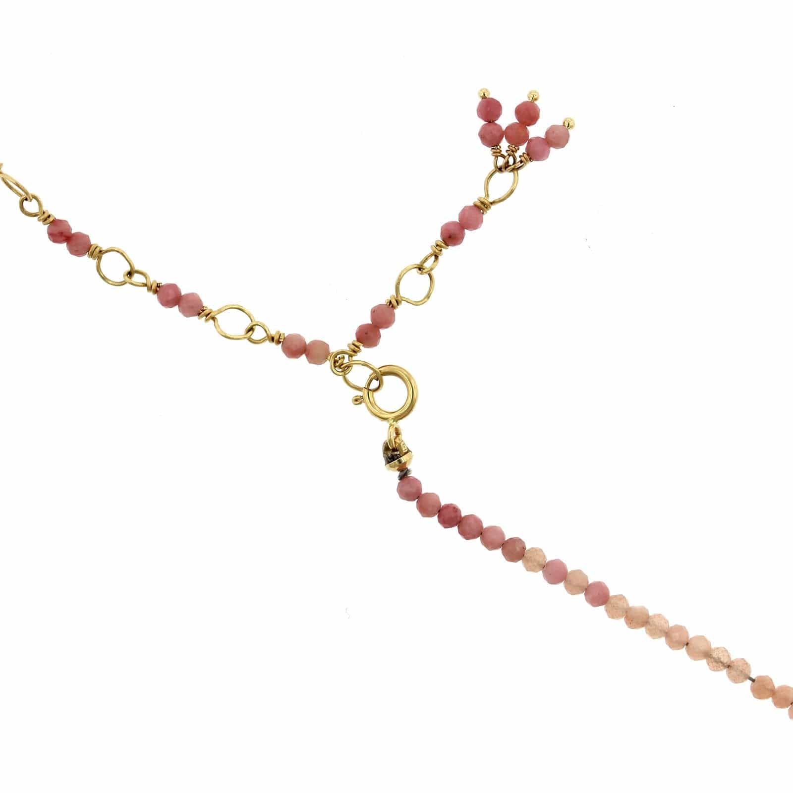 18K Yellow Gold Multi Stone Wrap Bracelet - Image 2