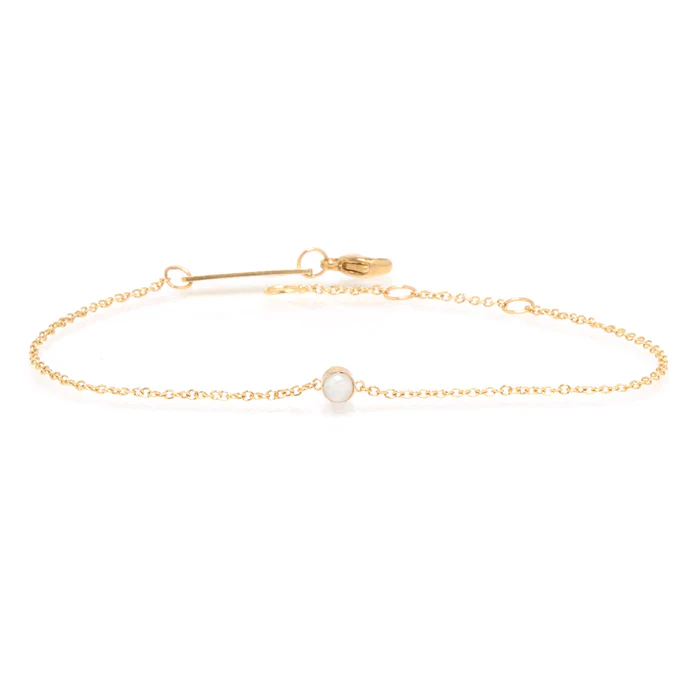 Zoe Chicco 14K Yellow Gold Bezel Set Opal Bracelet