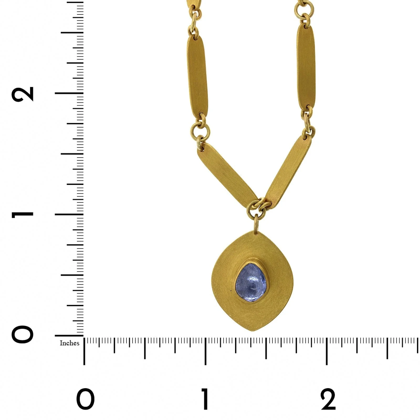 Mallary Marks 22K Yellow Gold Spinel Pendant Bracelet - Image 3