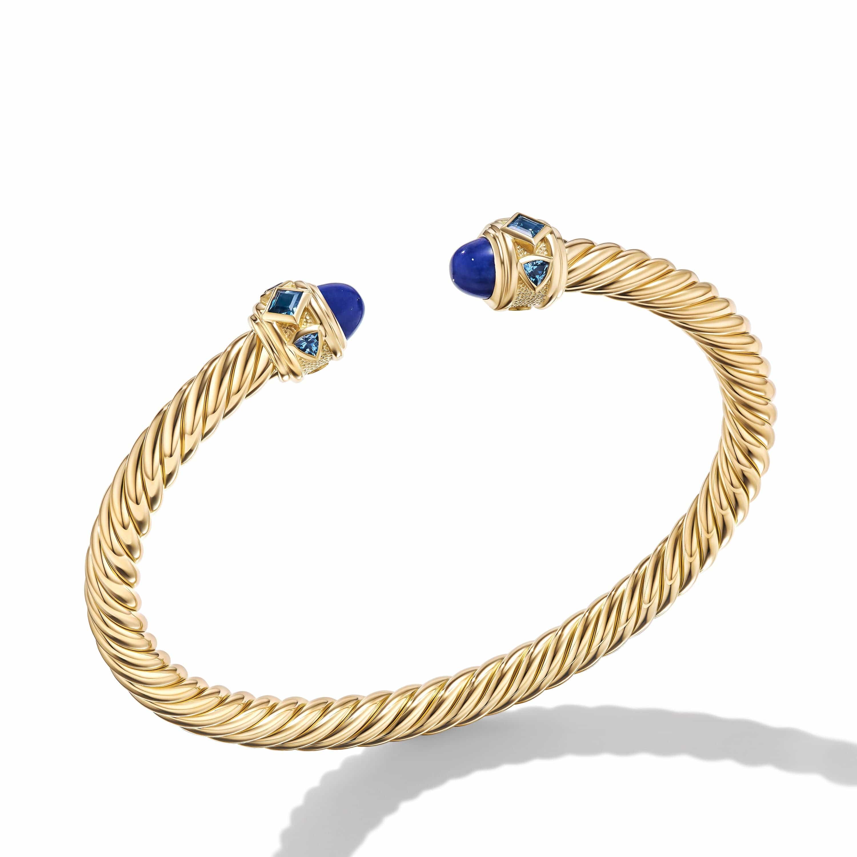 Renaissance® Bracelet in 18K Yellow Gold with Lapis and Hampton Blue Topaz - Image 2