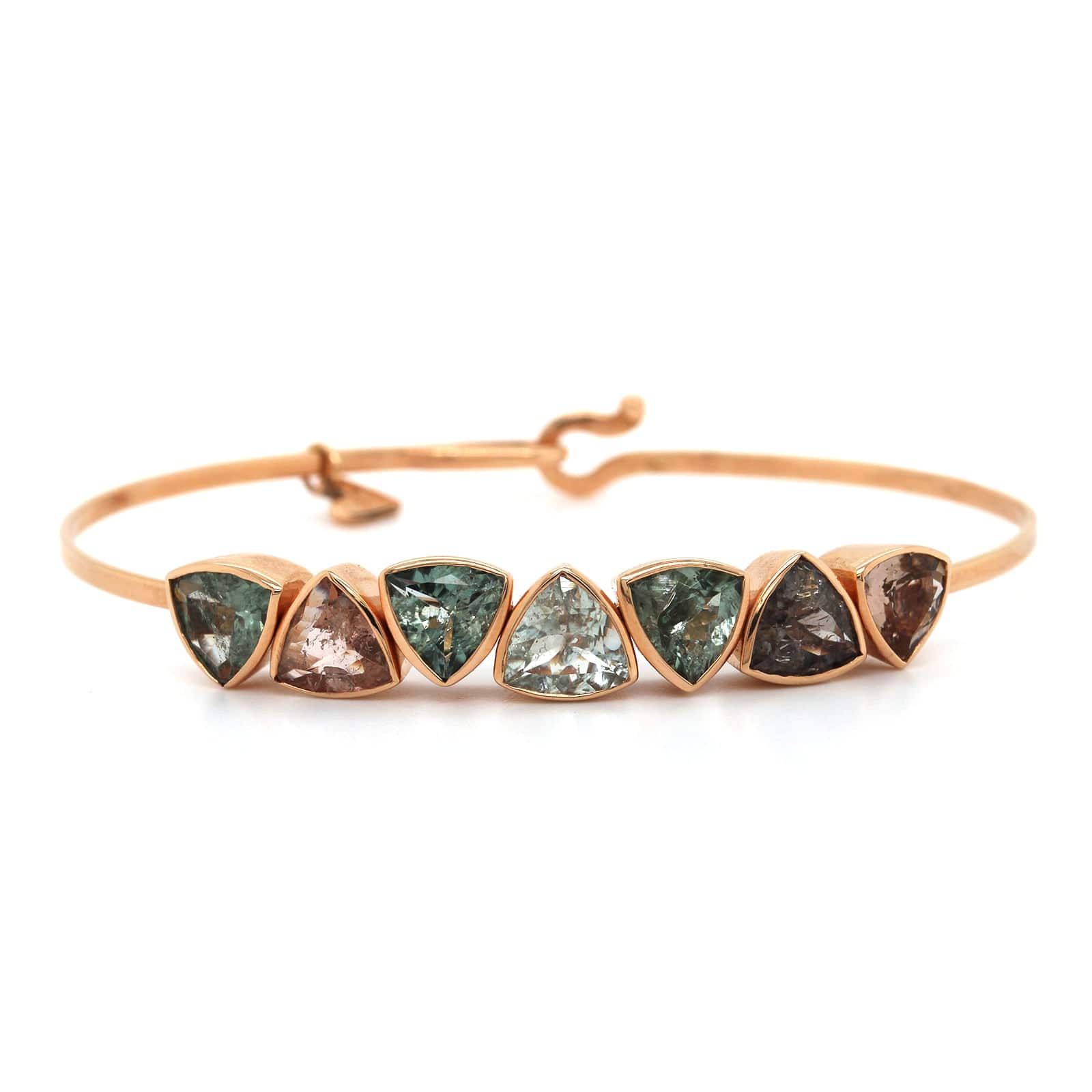 Christina Alexiou 18K Rose Gold Watermelon Tourmaline Bracelet