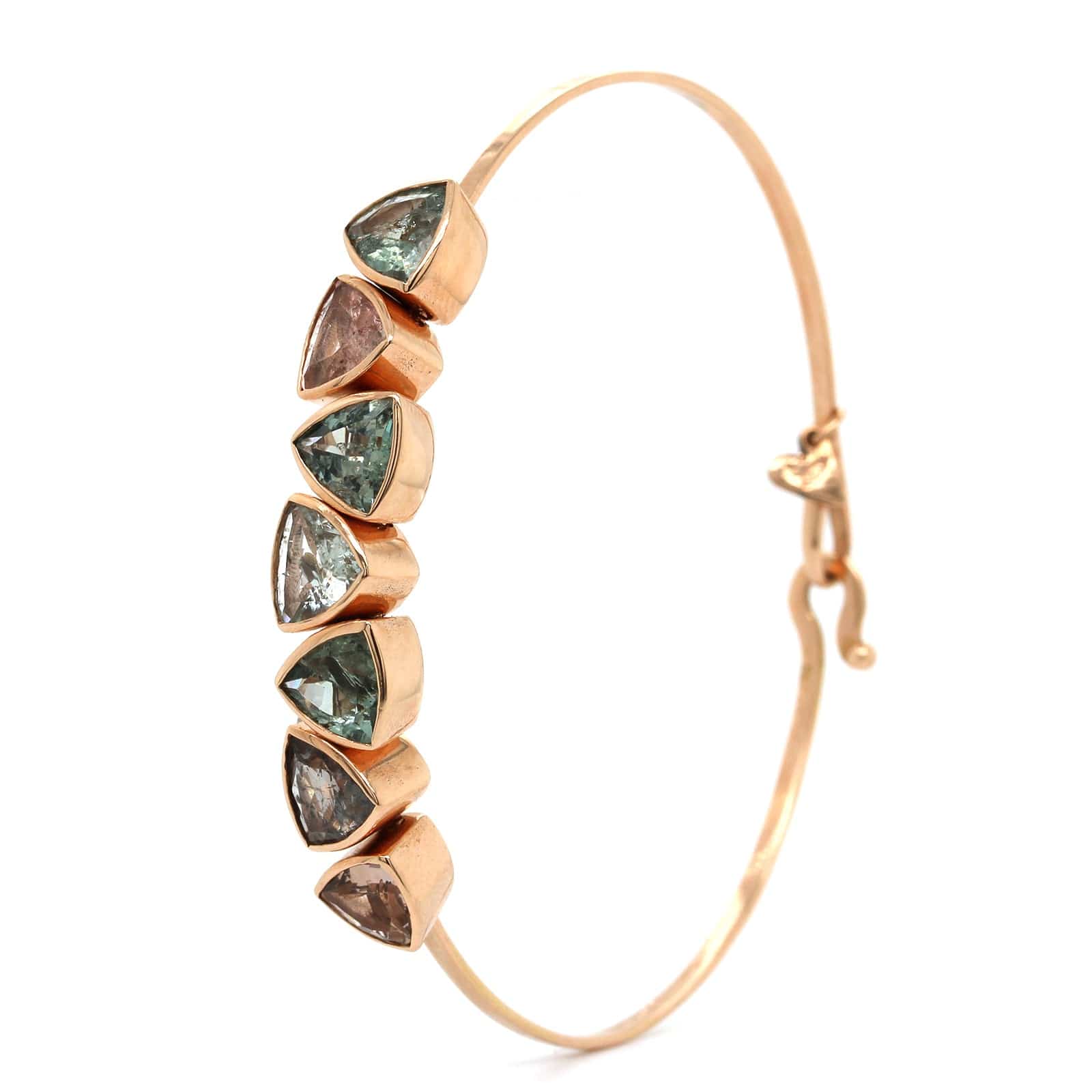 Christina Alexiou 18K Rose Gold Watermelon Tourmaline Bracelet - Image 3