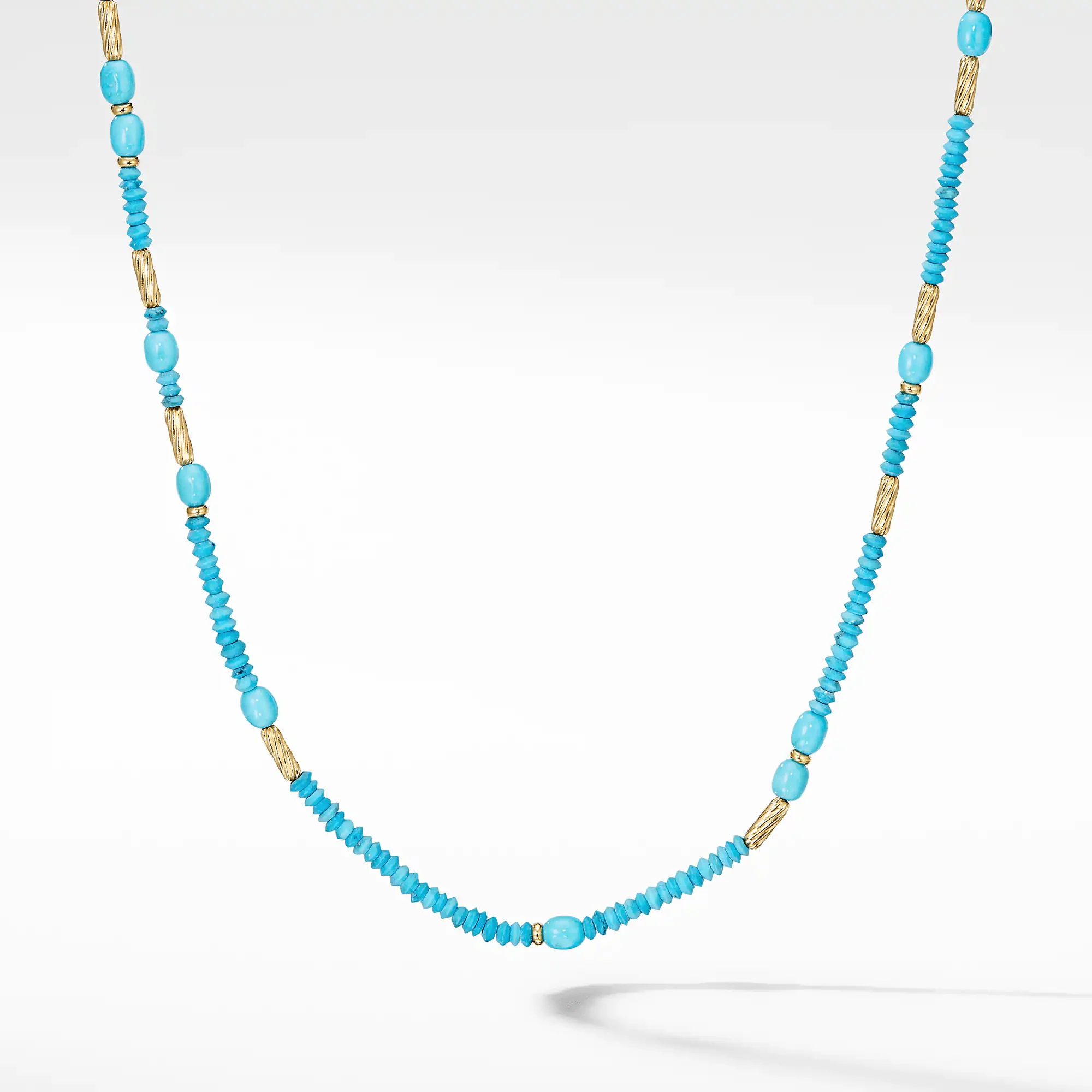 Tweejoux Turquoise and 18k Yellow Gold Necklace