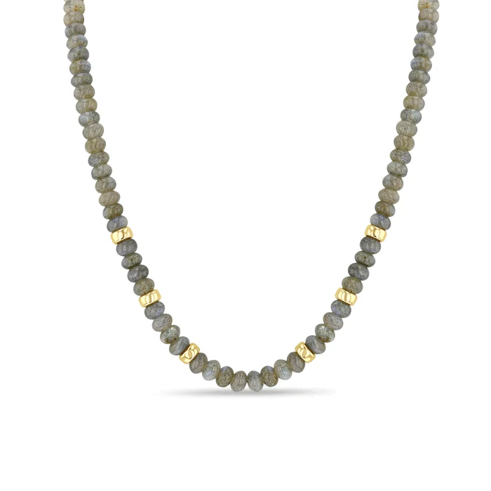Zoe Chicco 14K Yellow Gold Labradorite Necklace