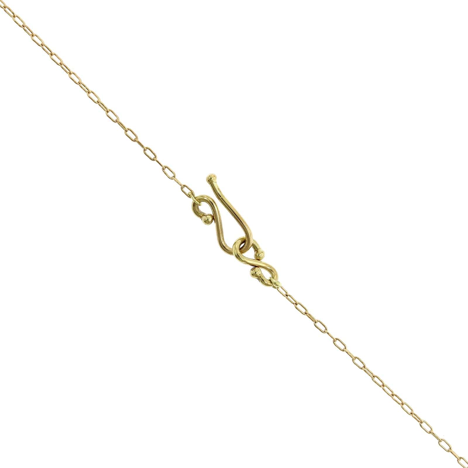 18K Yellow Gold Labradorite Pendant - Image 2