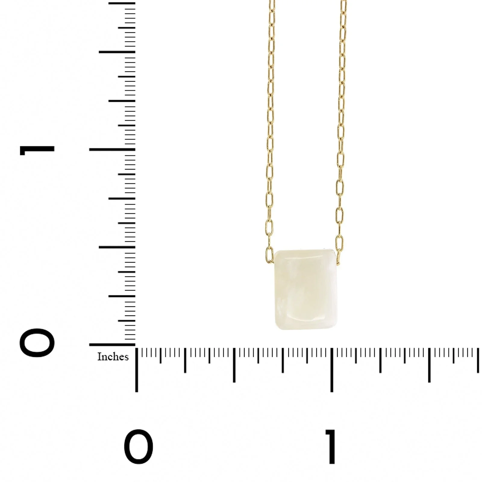 18K Yellow Gold Labradorite Pendant - Image 3