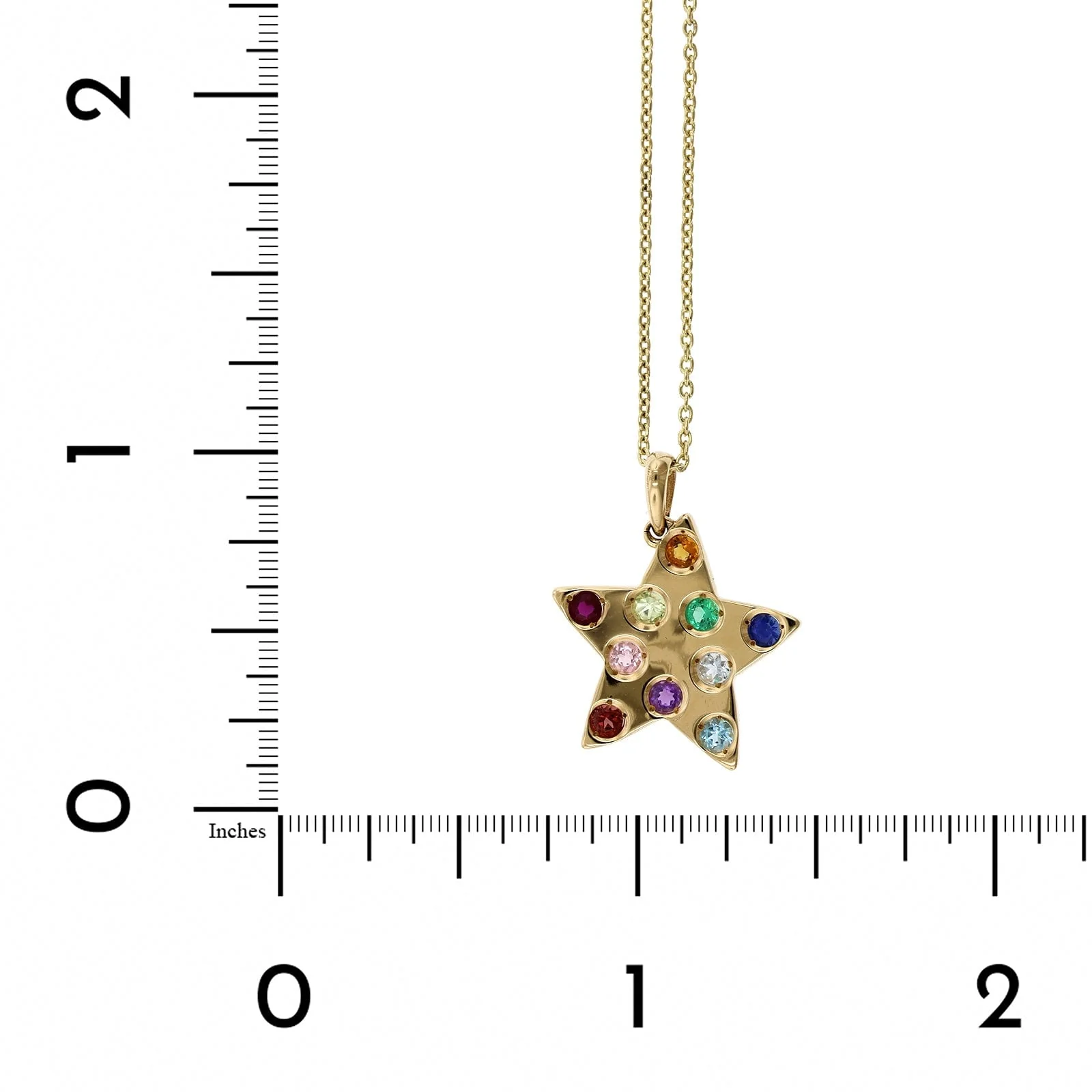 Lupe Rainbow Star Necklace - Image 5