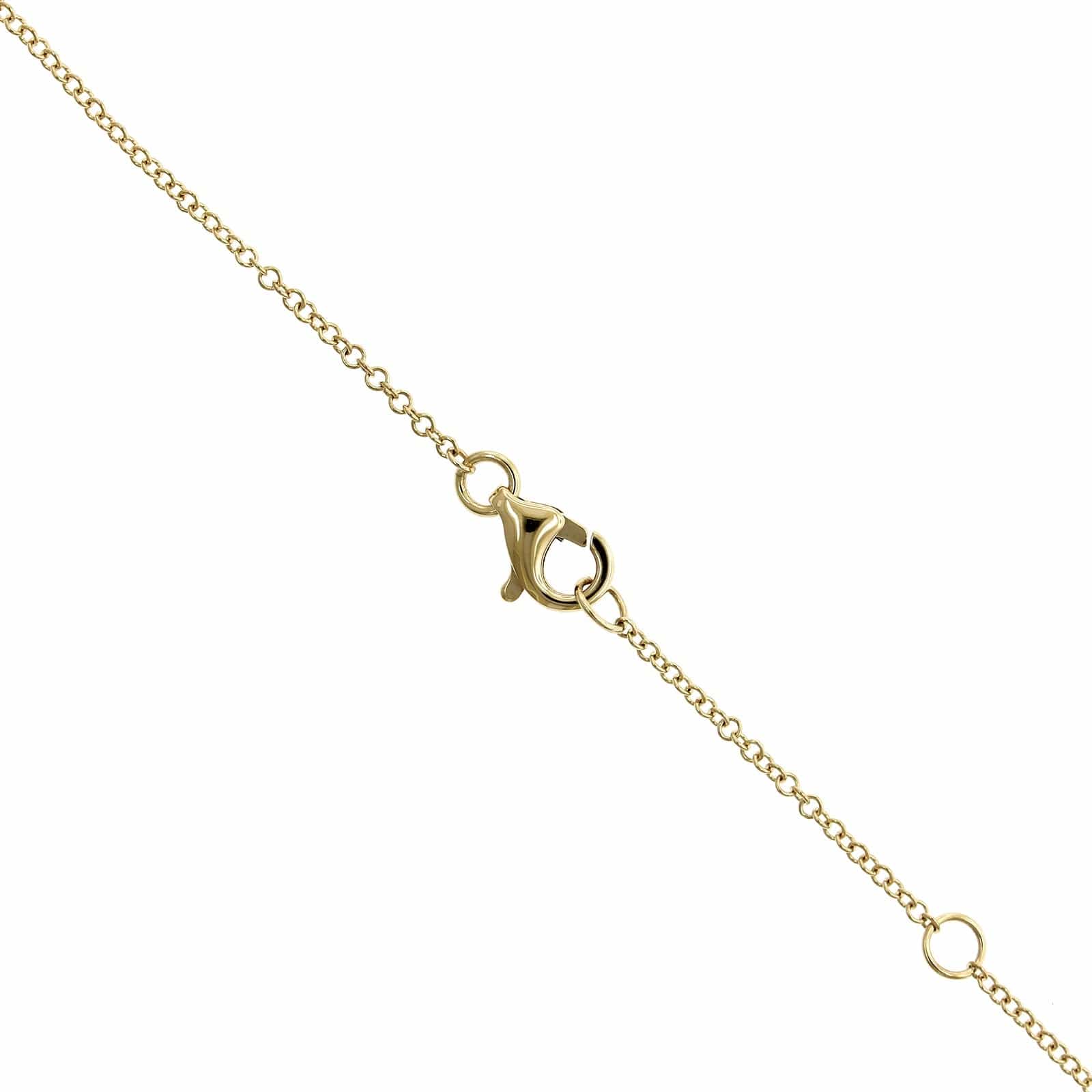 14K White Gold Mother of Pearl Diamond Halo Clover Pendant - Image 3