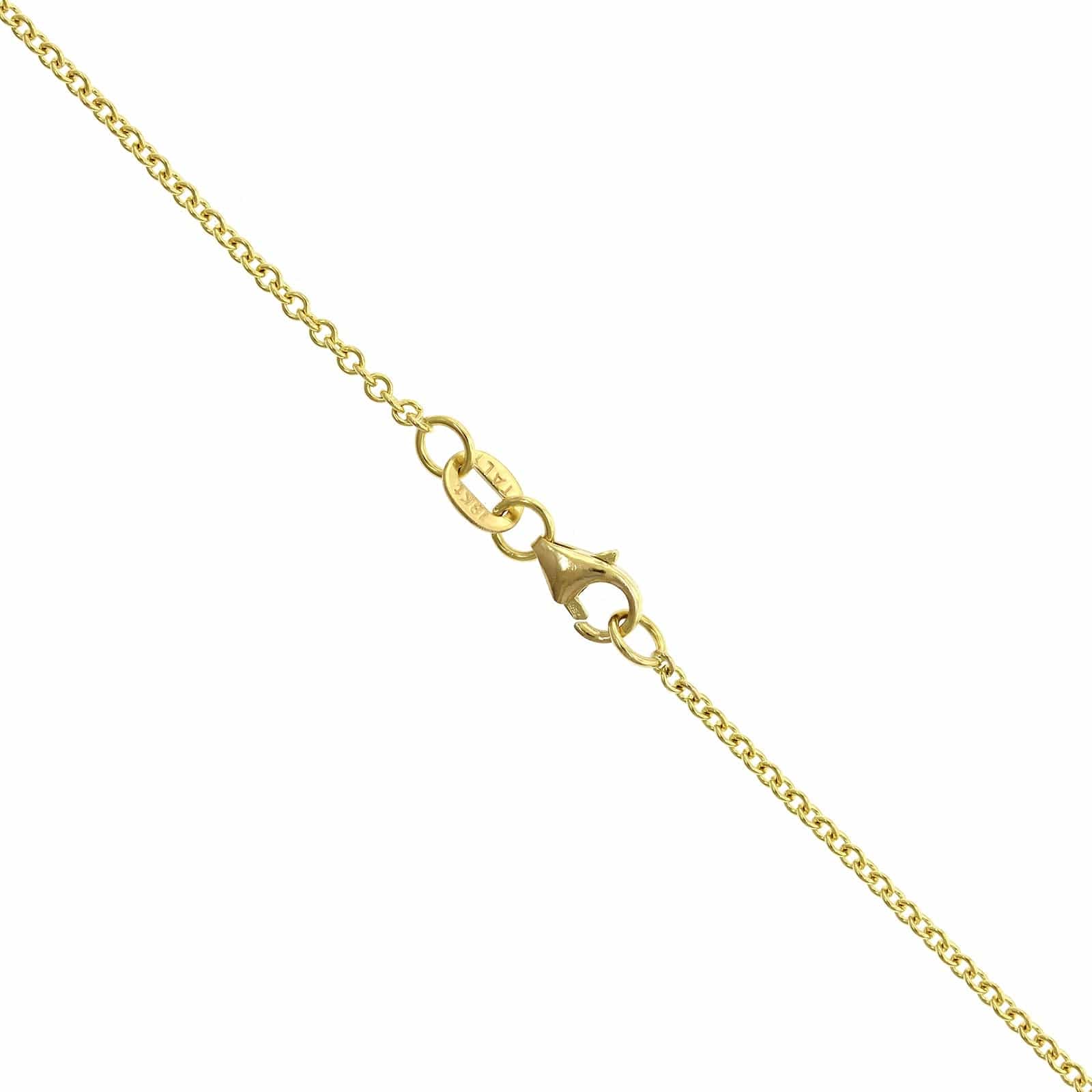 18K Yellow Gold Spinel and Diamond Necklace - Image 4