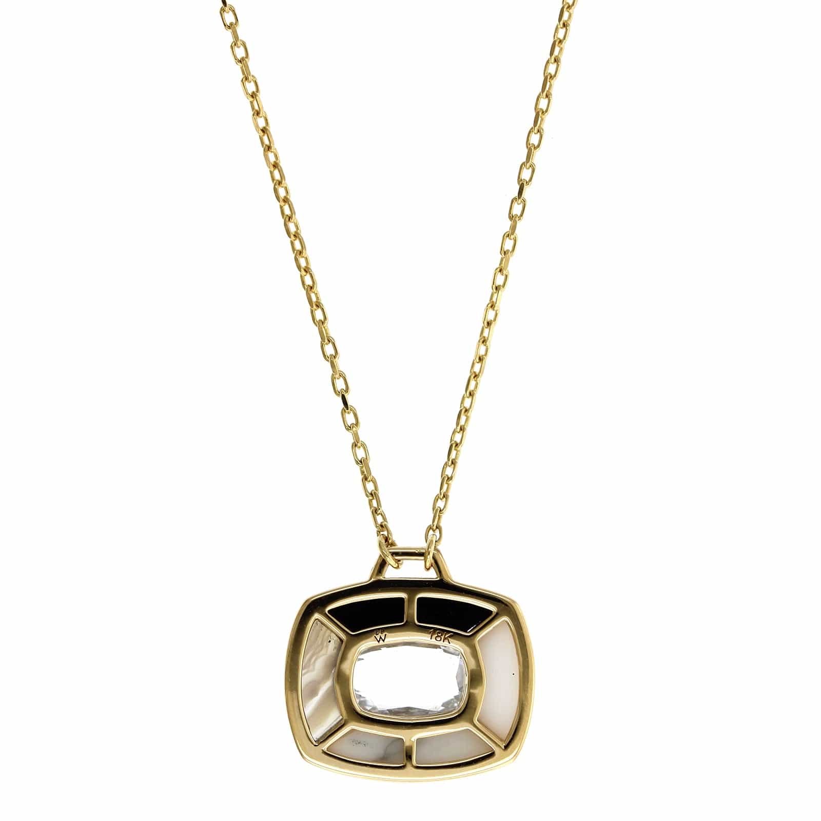 Emily P. Wheeler 18K Yellow Gold Patchwork Multi Stone Pendant - Image 3