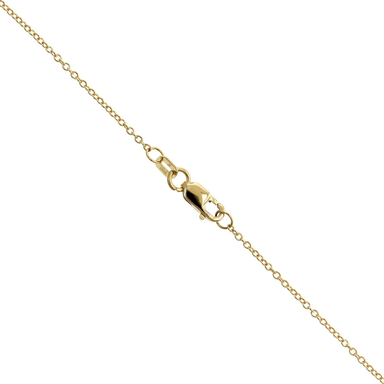 18K Yellow Gold Yellow Beryl Heart Pendant - Image 3