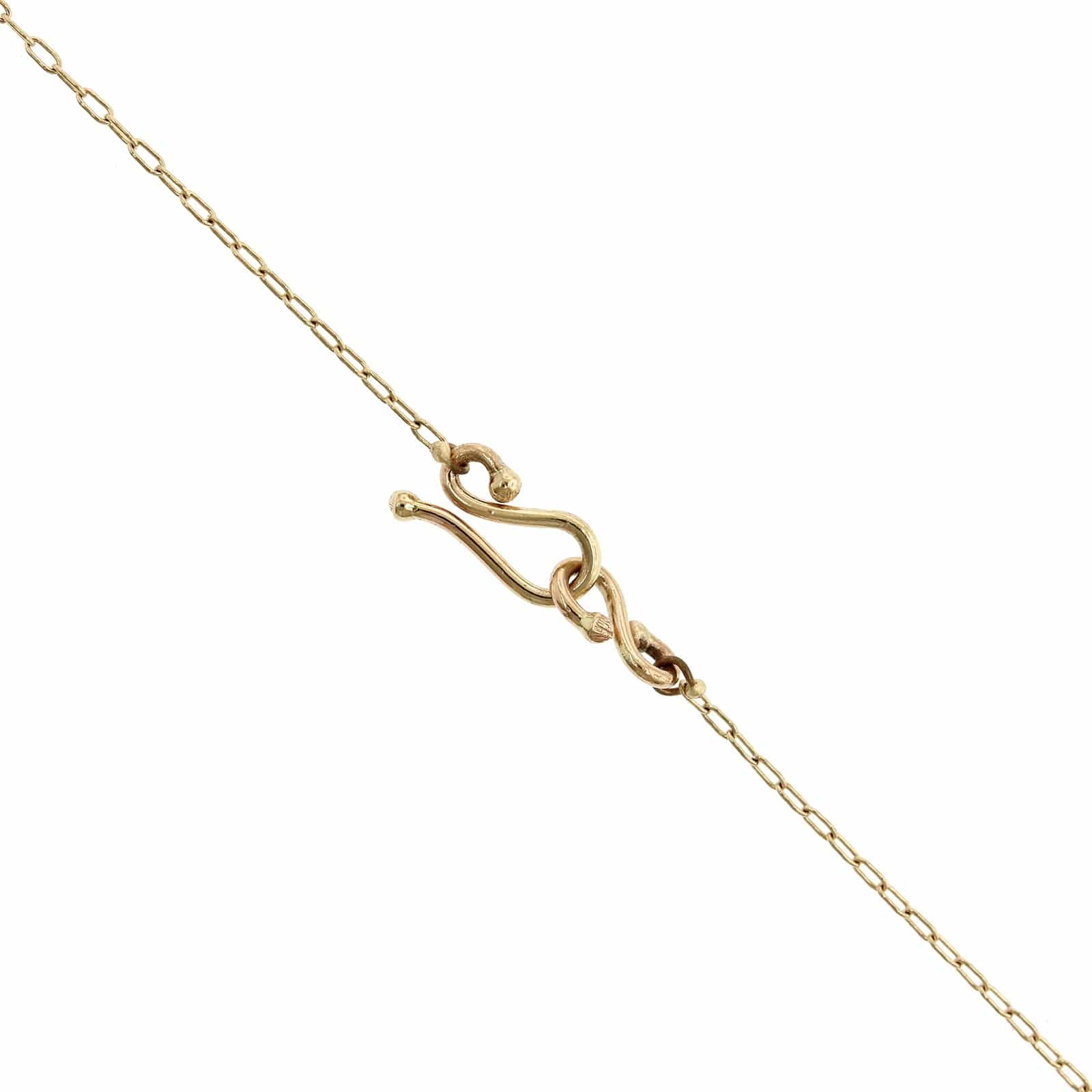 14K Yellow Gold Chalcedony Etruscan Bead Pendant - Image 3