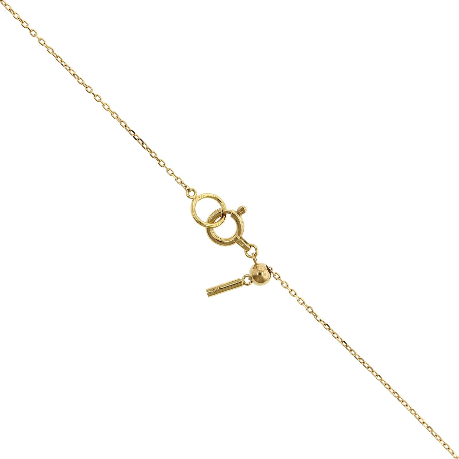 18K Yellow Gold Adjustable Bi-Color Tourmaline Necklace - Image 2