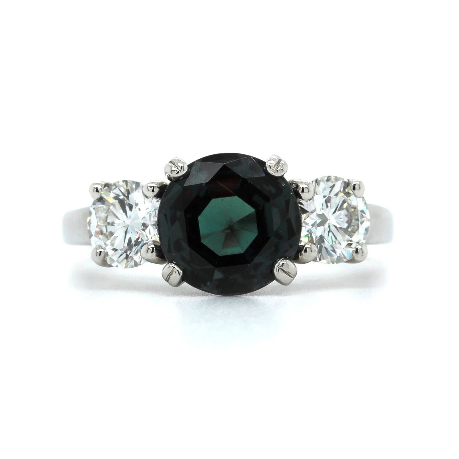 Oscar Heyman Platinum Alexandrite and Diamond Ring