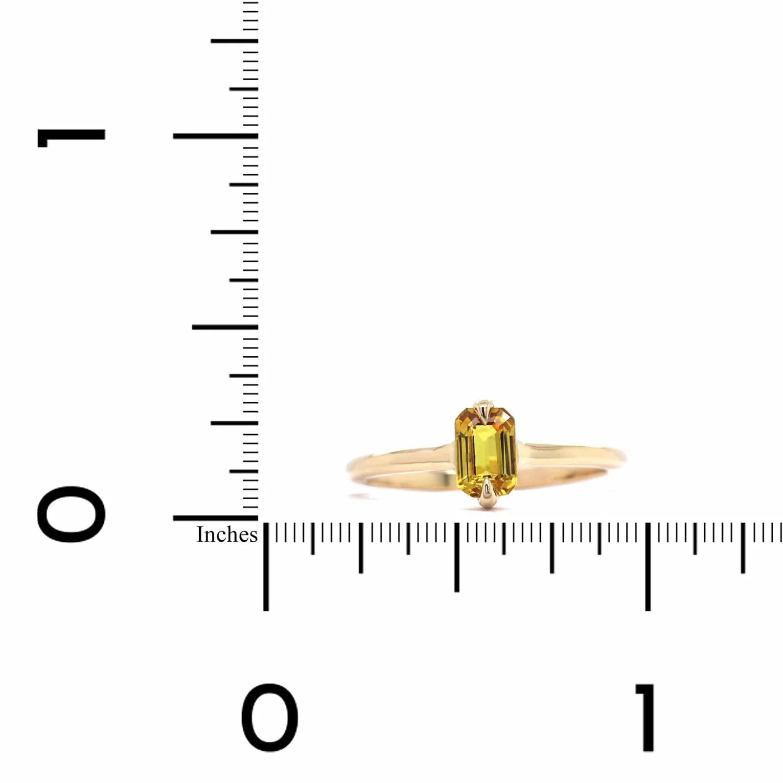 14K Yellow Gold Yellow Tourmaline Ring - Image 4
