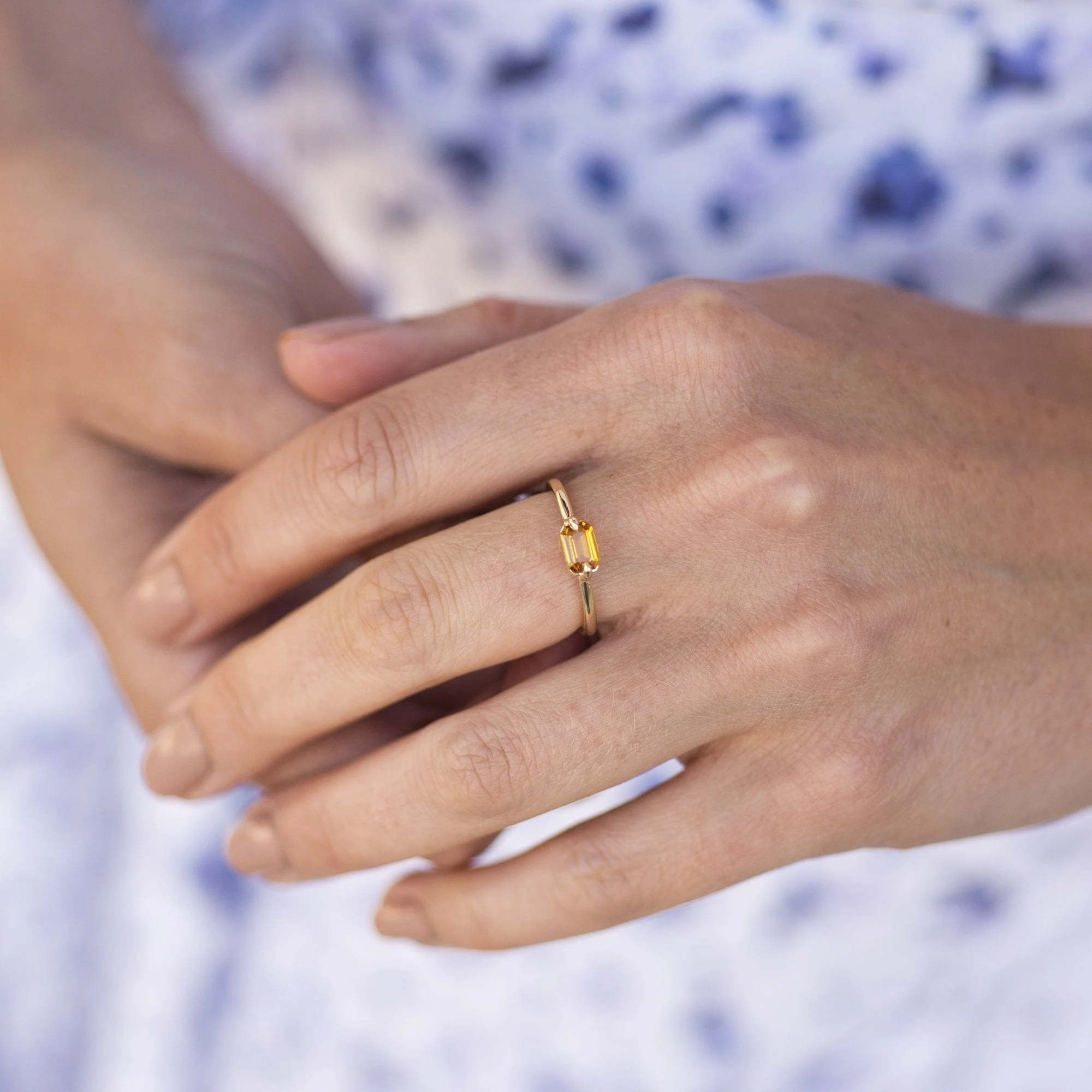14K Yellow Gold Yellow Tourmaline Ring - Image 2
