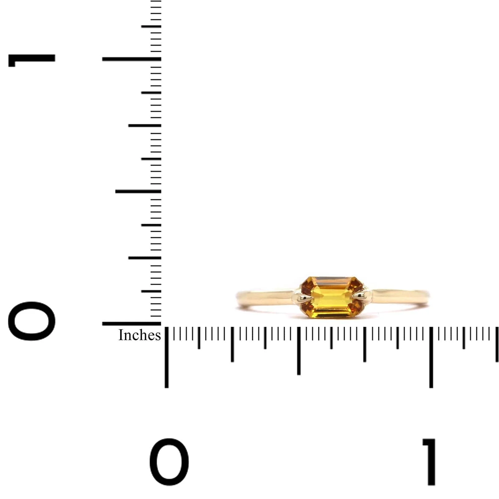 14K Yellow Gold Yellow Tourmaline Ring - Image 4