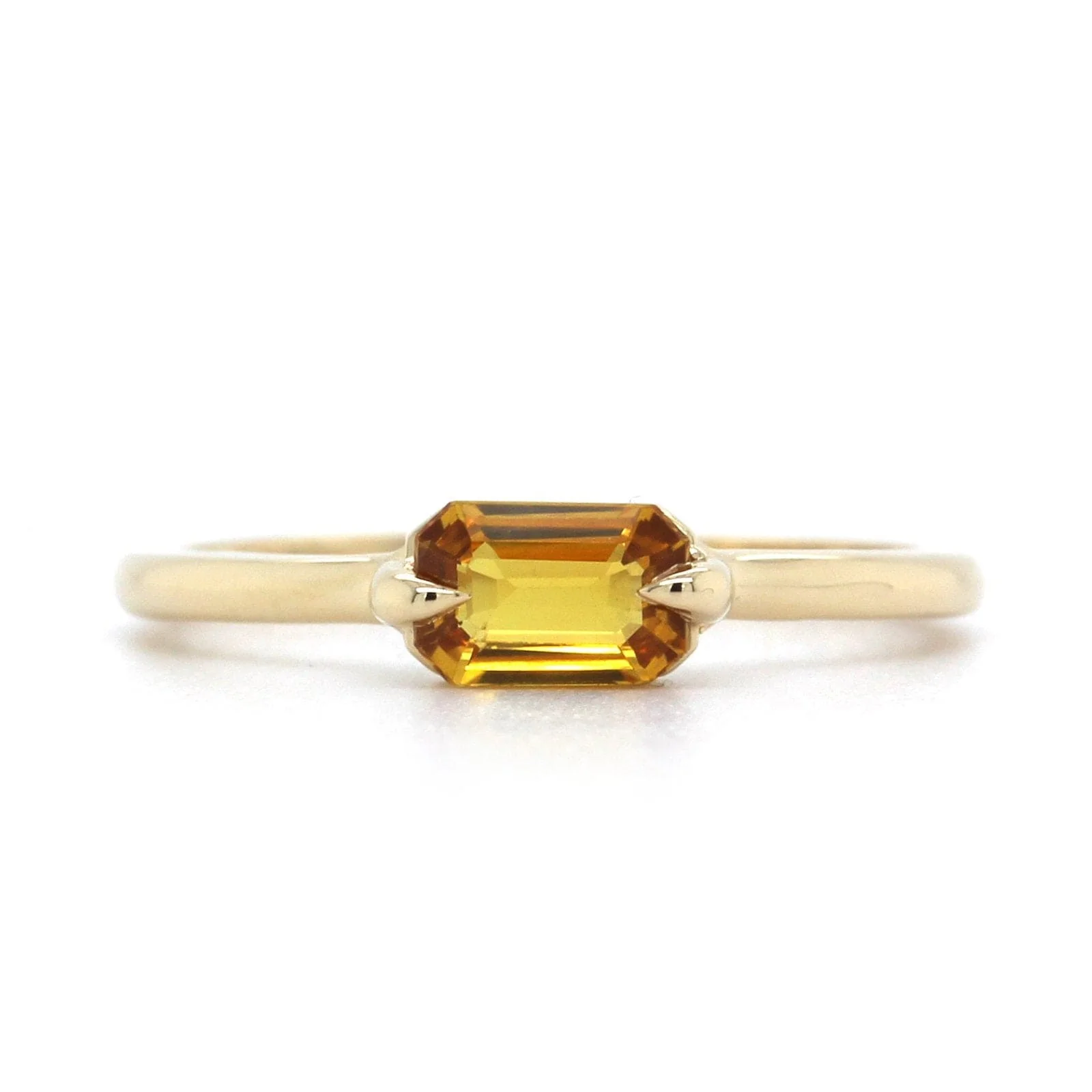14K Yellow Gold Yellow Tourmaline Ring - Image 5