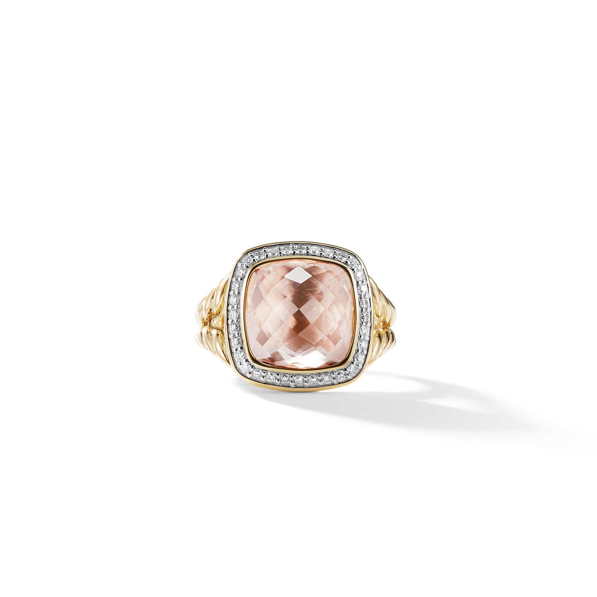 Ring with Morganite and Diamonds - Image 3