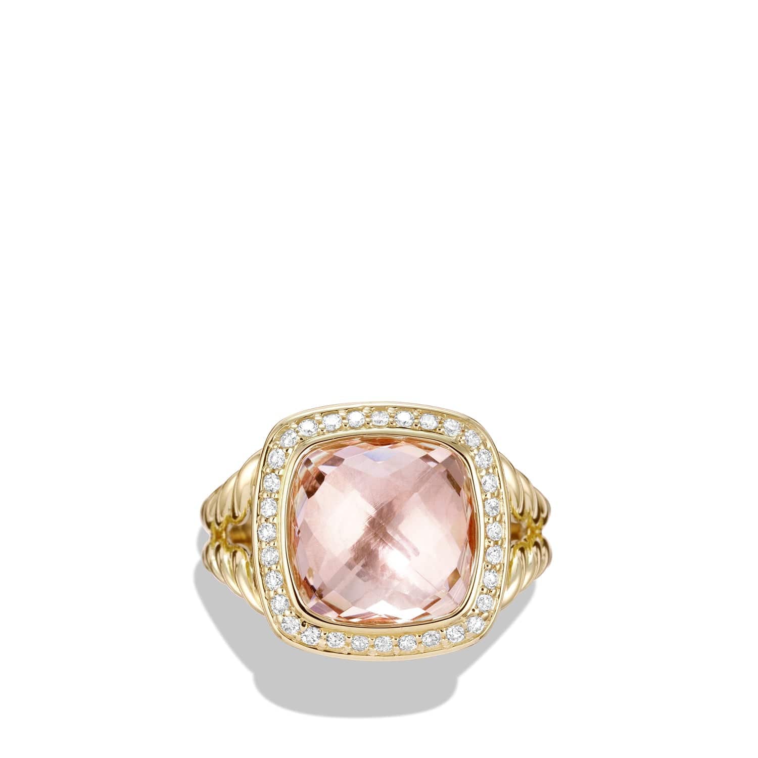 Ring with Morganite and Diamonds - Image 4