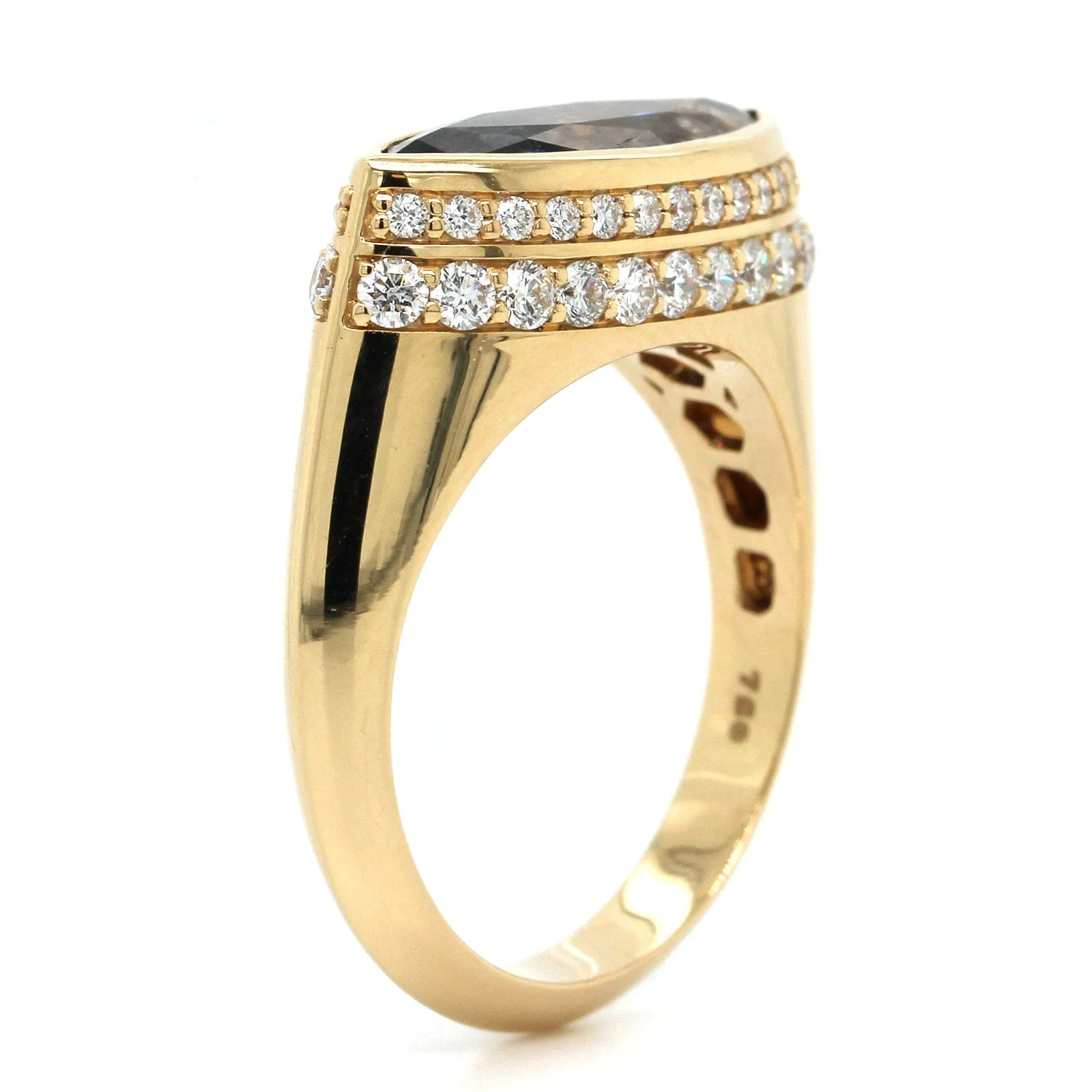 Sorellina 18K Yellow Gold Marquise Nomad Ring - Image 2