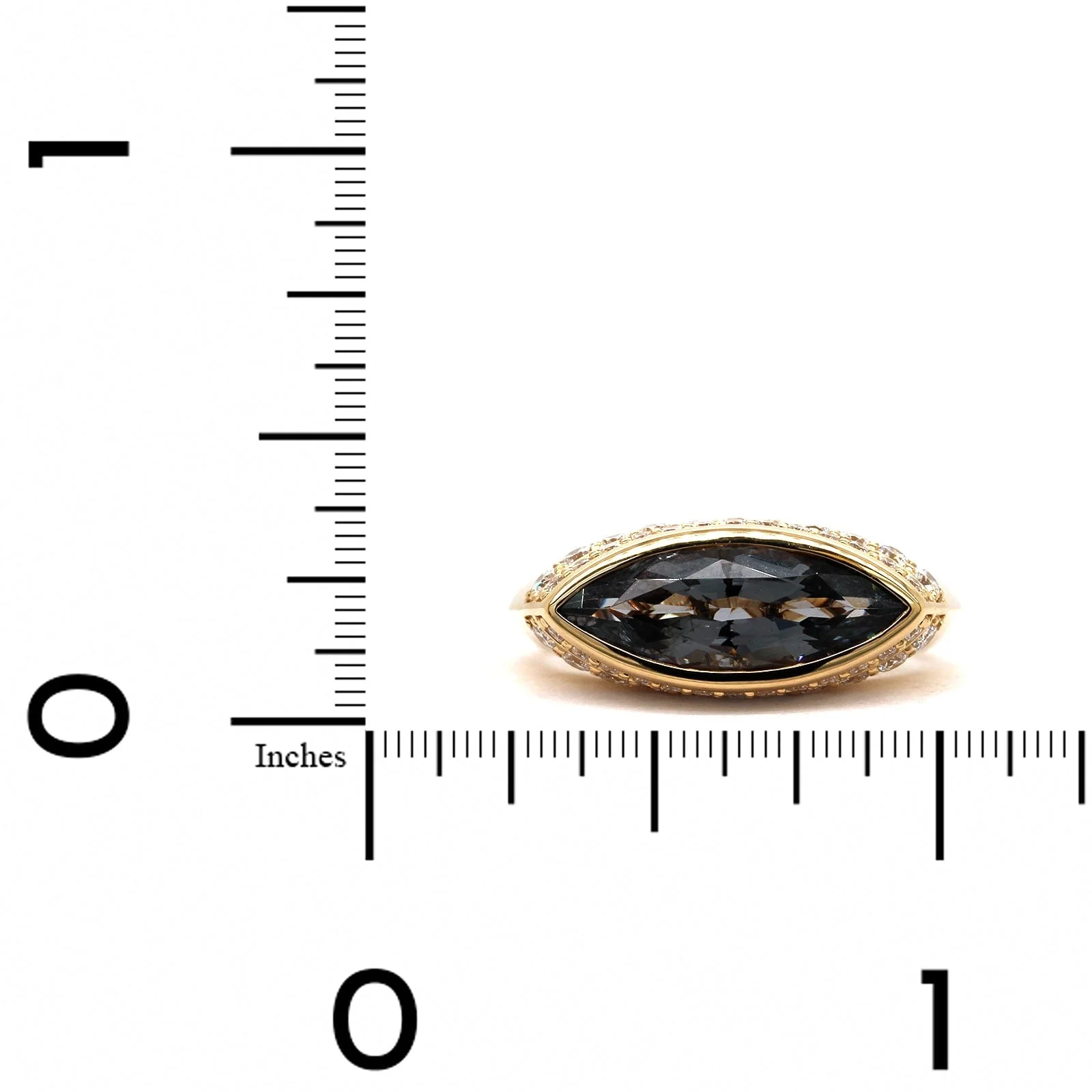 Sorellina 18K Yellow Gold Marquise Nomad Ring - Image 3