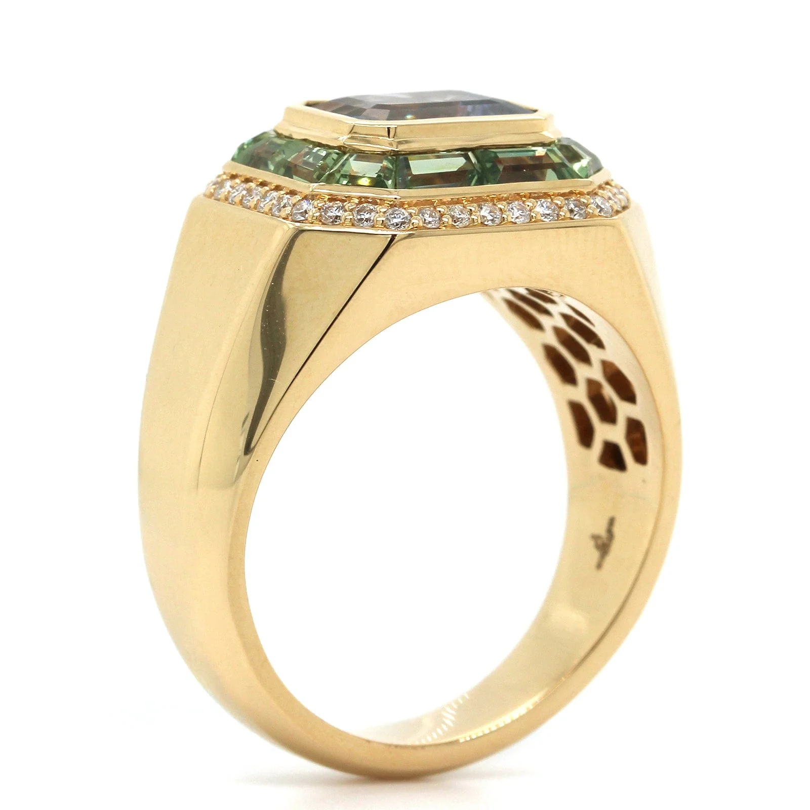 Sorellina 18K Yellow Gold & Tanzanite Nomad Cocktail Ring - Image 2