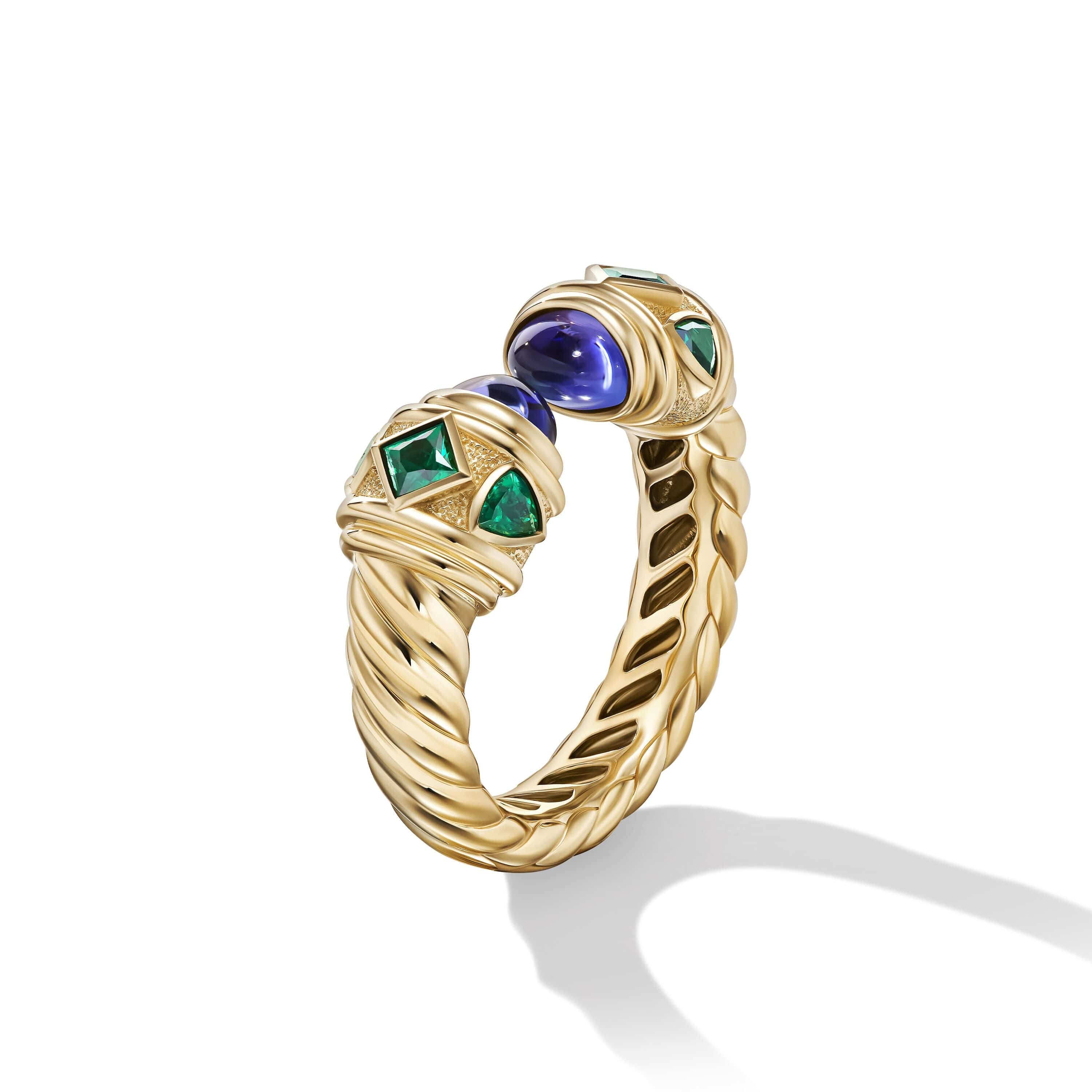 Renaissance® Color Ring in 18K Yellow Gold with Tanzanite and Tsavorite - Image 3