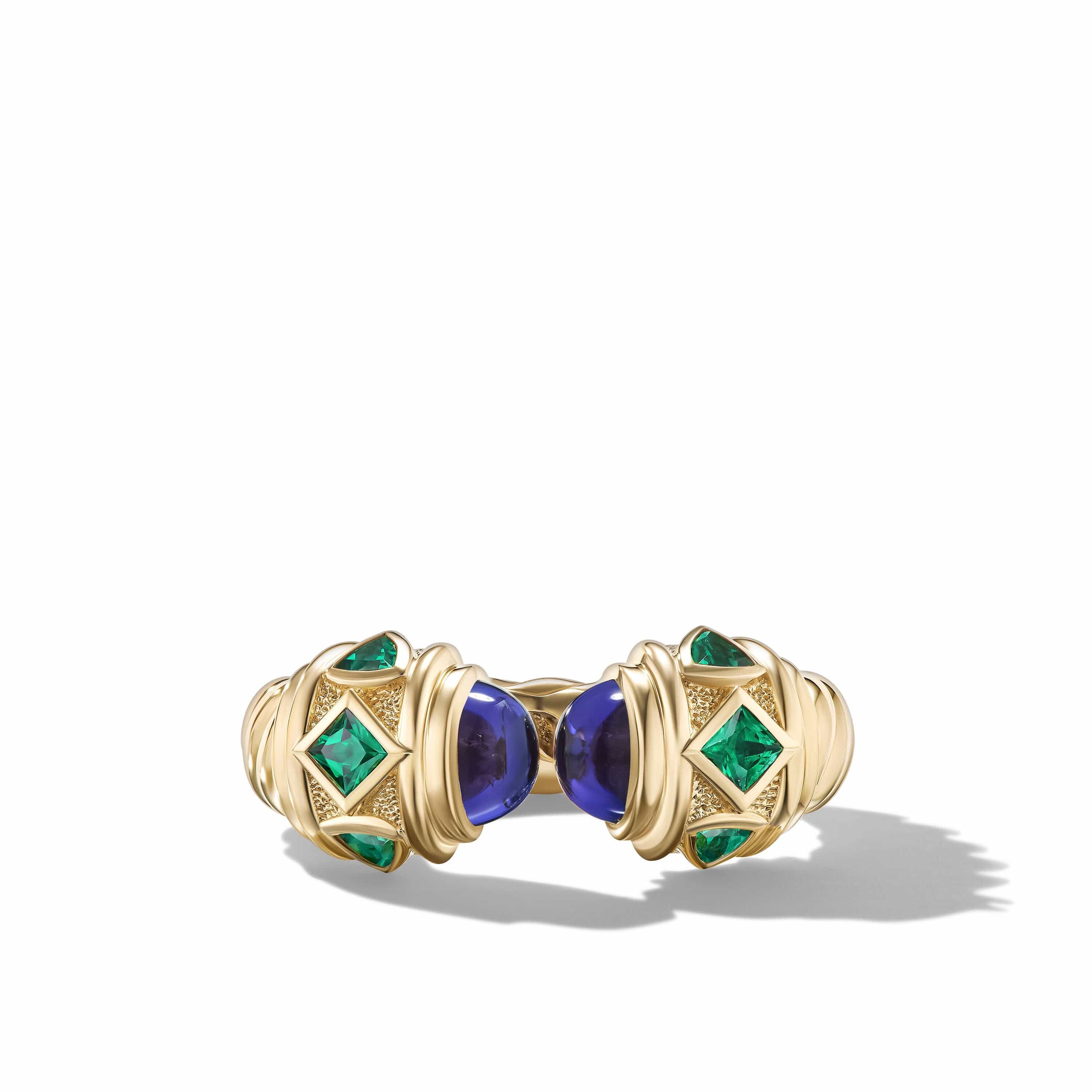 Renaissance® Color Ring in 18K Yellow Gold with Tanzanite and Tsavorite - Image 2