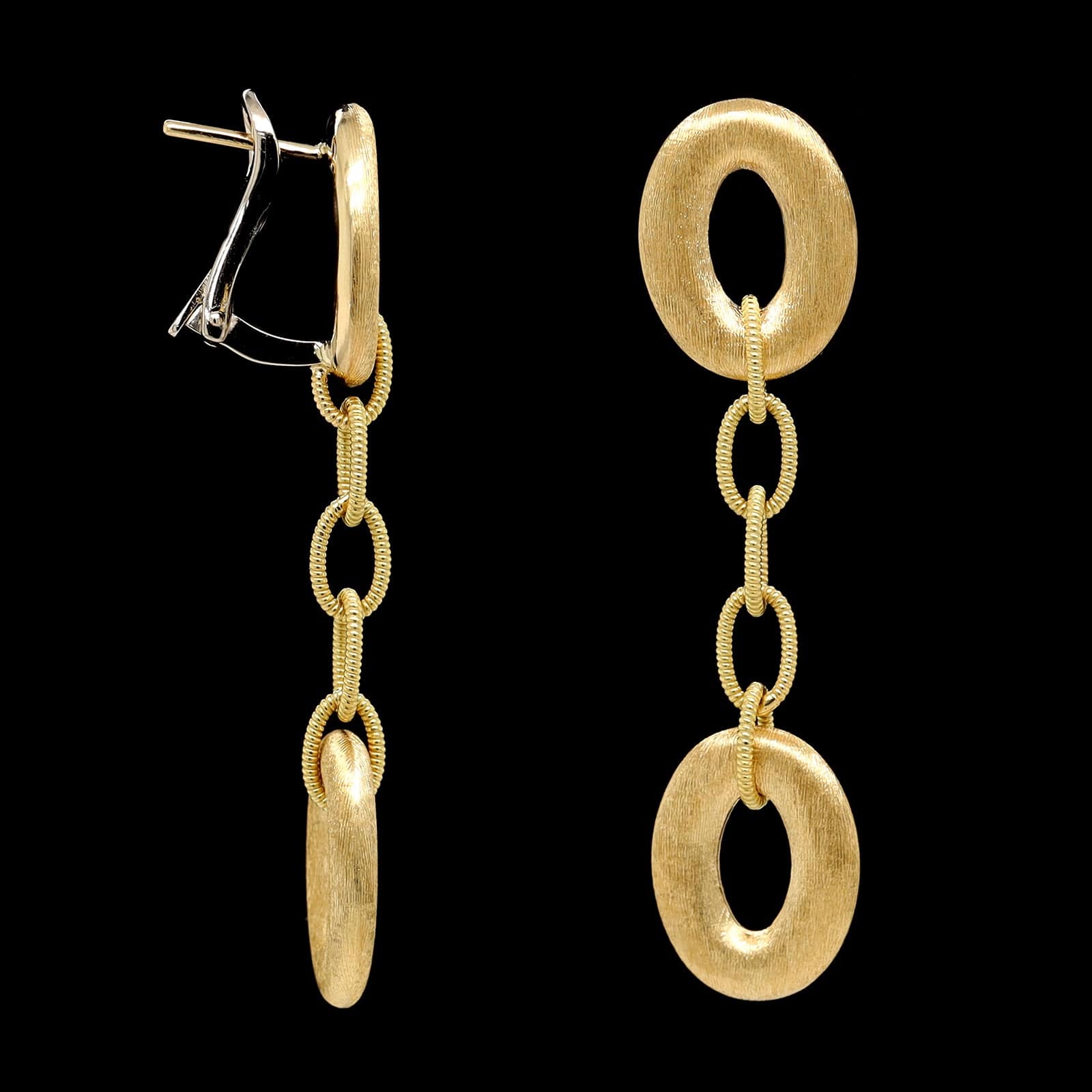 Nanis 18K Yellow Gold Estate Earrings