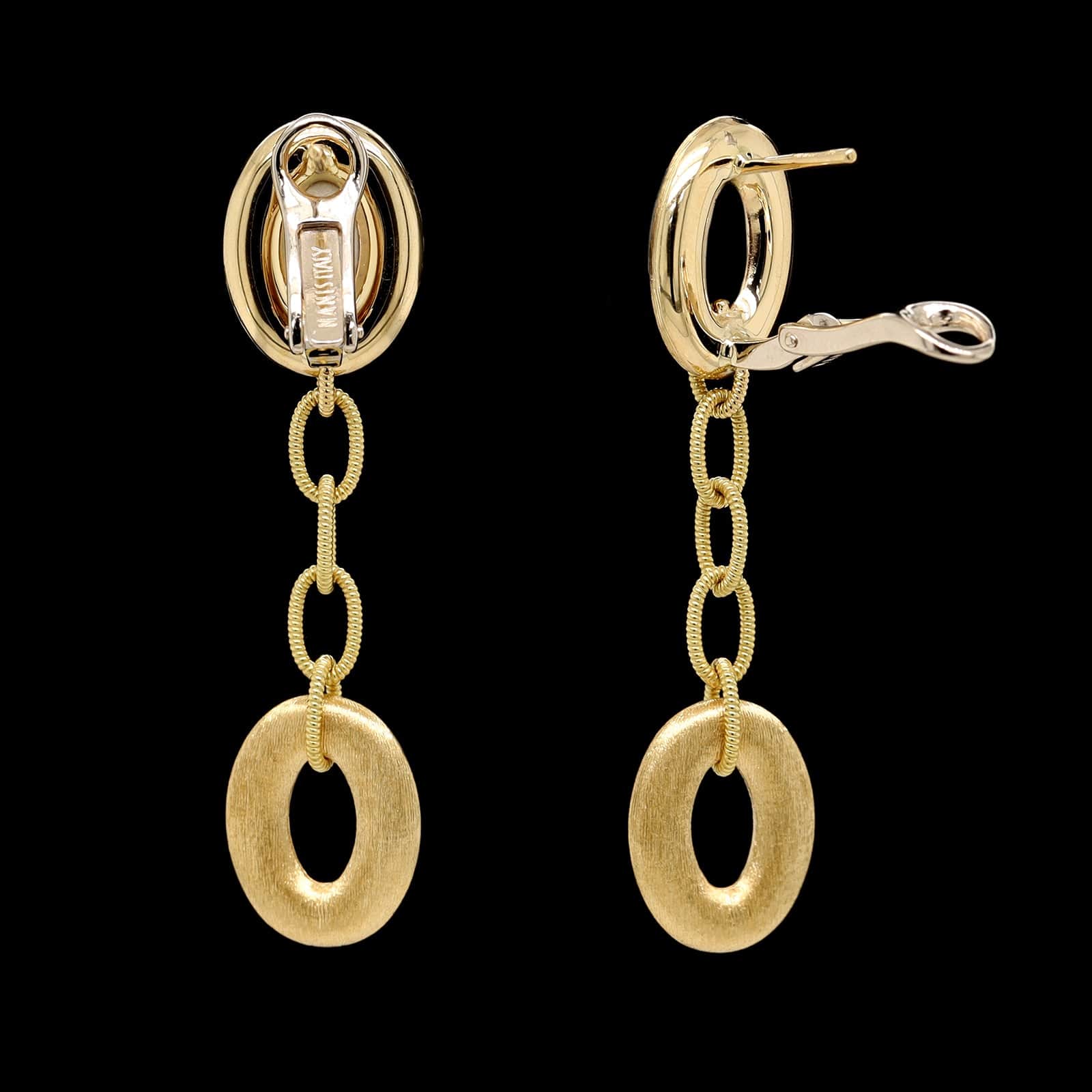 Nanis 18K Yellow Gold Estate Earrings - Image 2