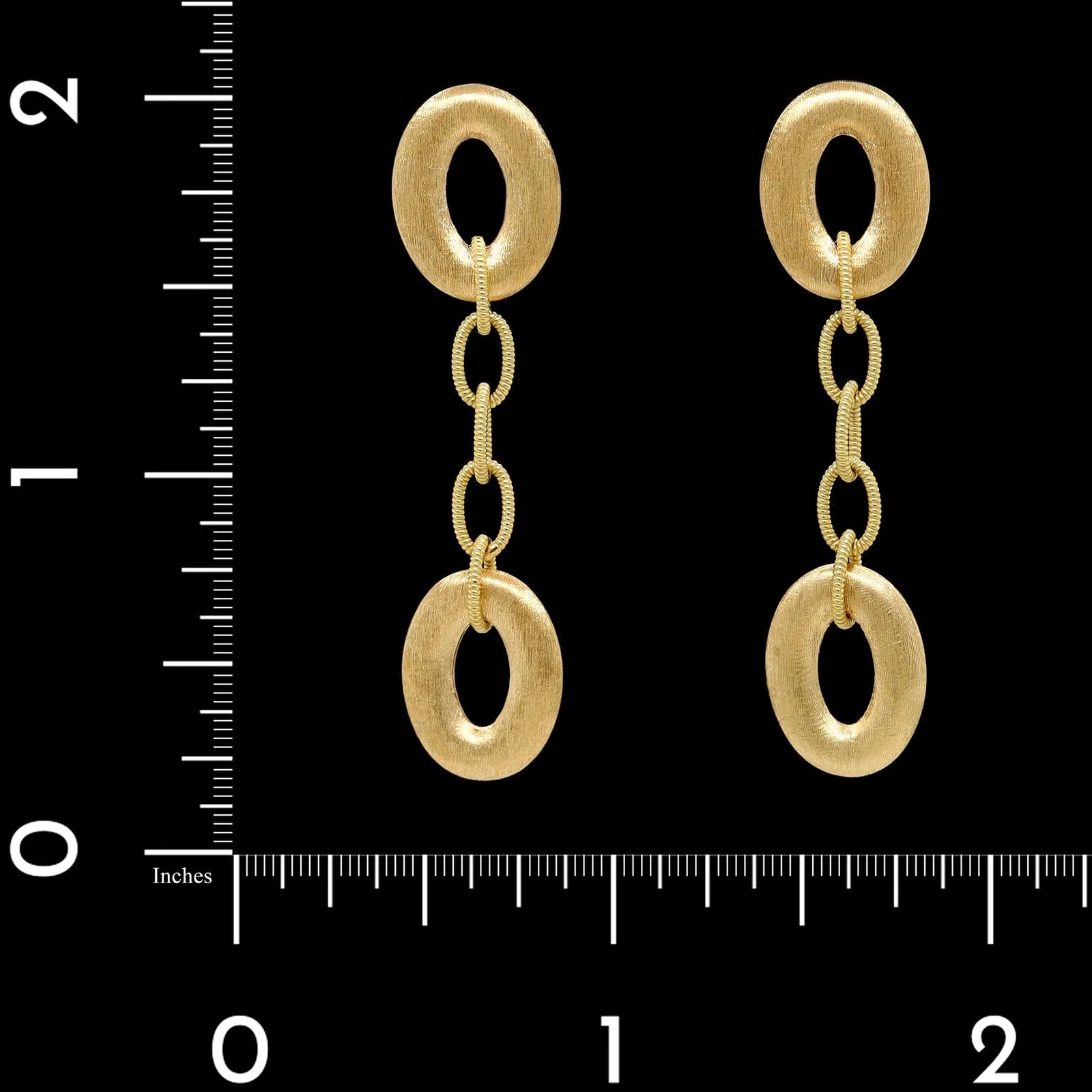Nanis 18K Yellow Gold Estate Earrings - Image 3