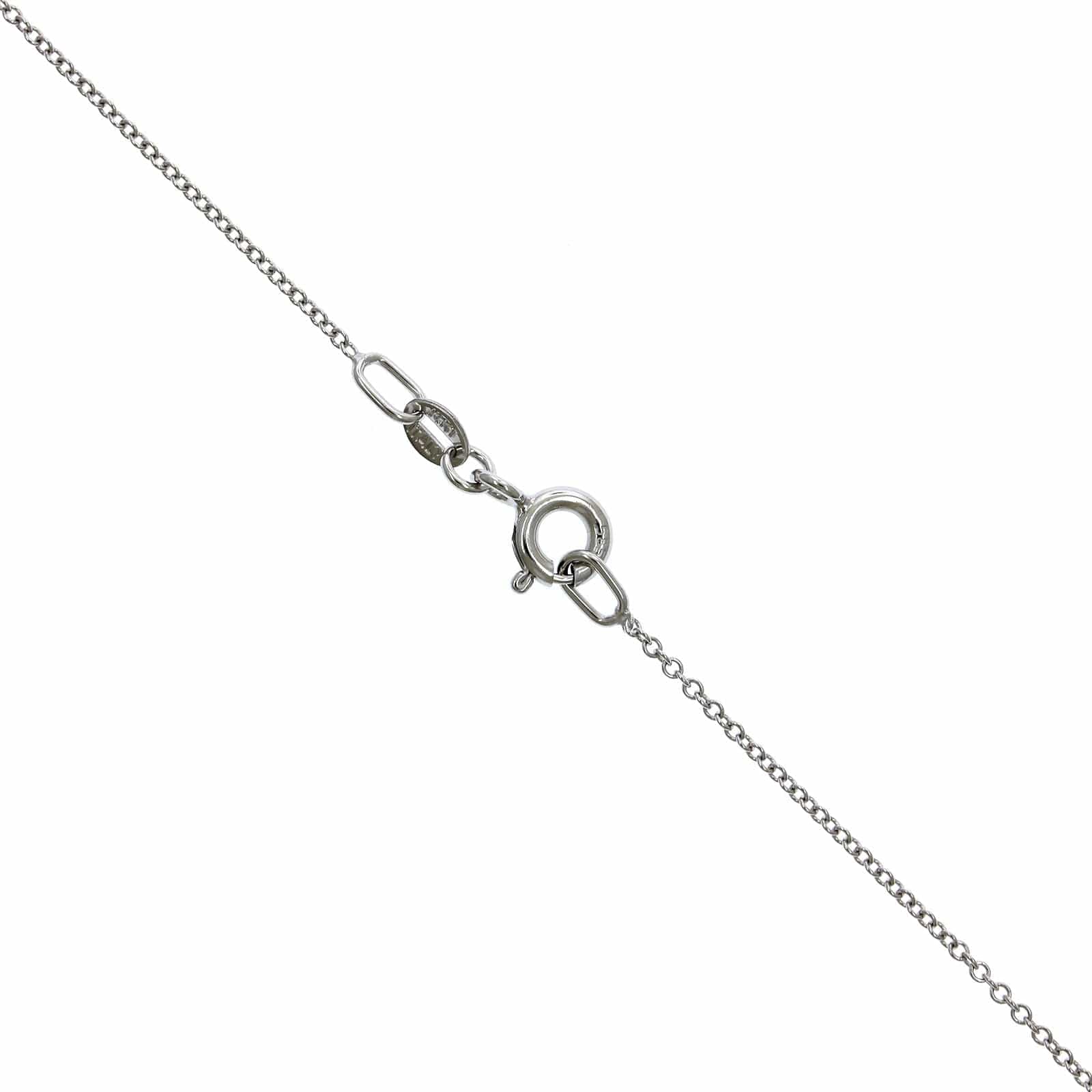 18K White Gold Opal Diamond Halo Pendant - Image 3
