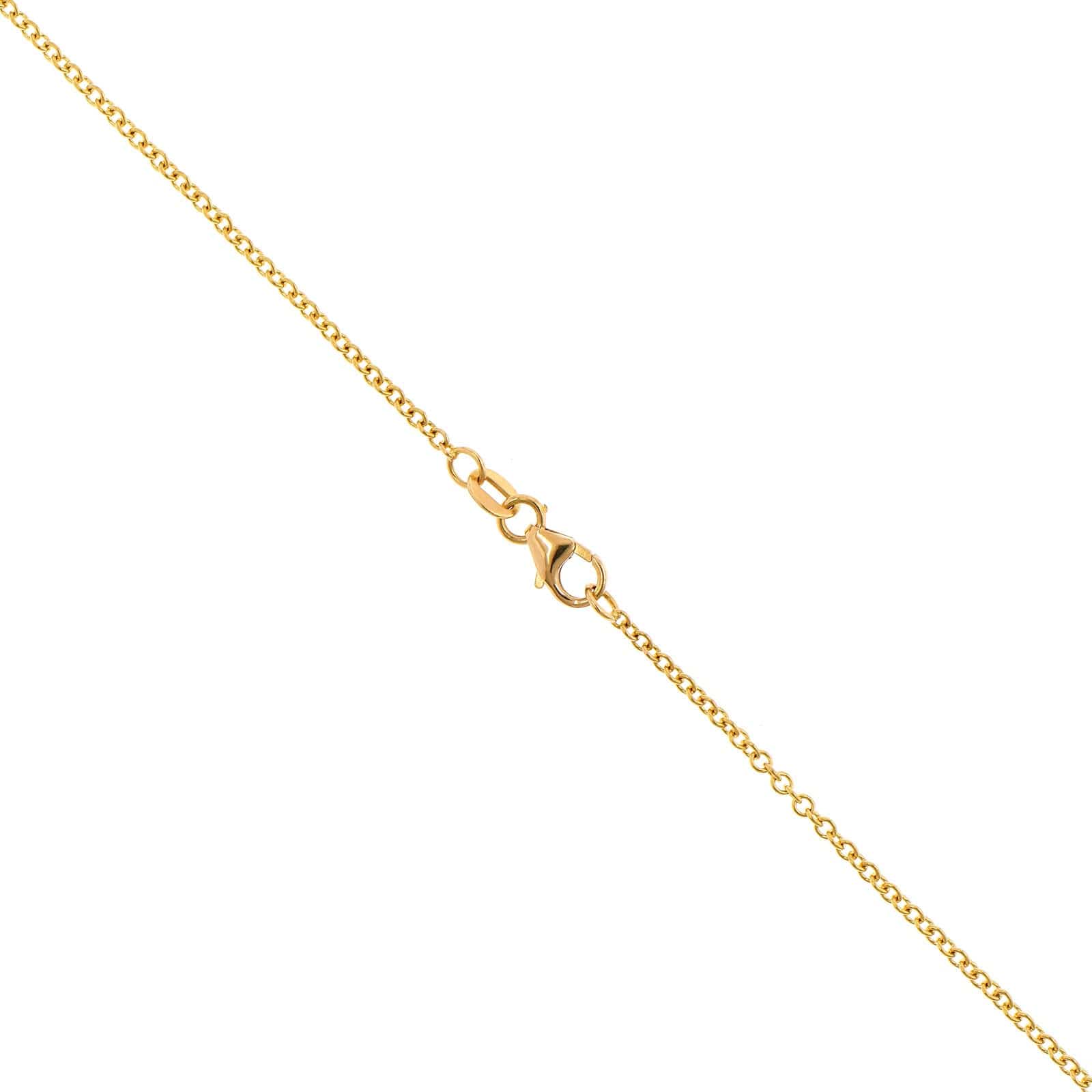 18K Yellow Gold Opal & Diamond Necklace - Image 3
