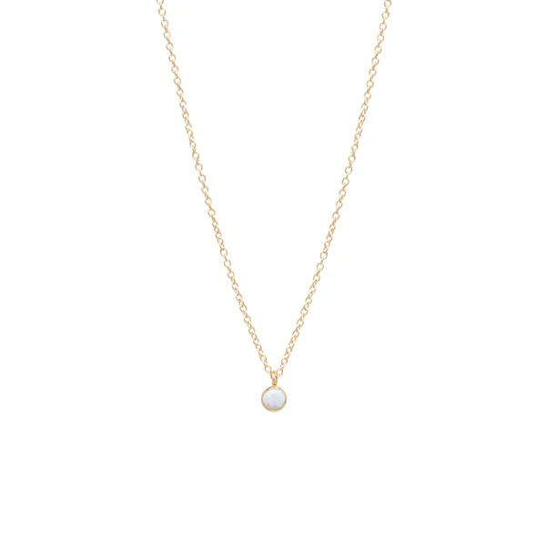 Zoe Chicco 14K Yellow Gold Bezel Set Opal Pendant