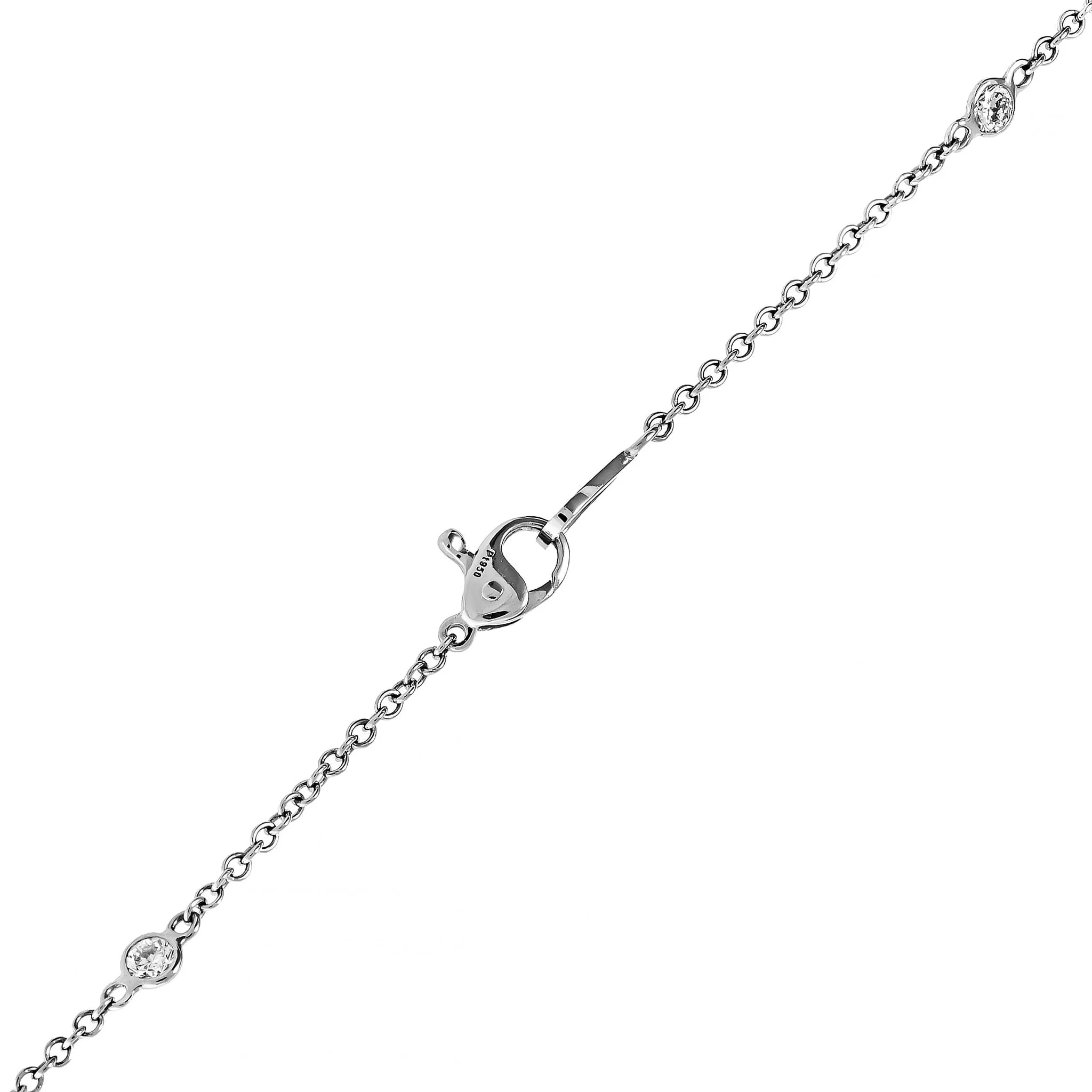 Oscar Heyman Platinum Paraiba Tourmaline and Diamond Pendant Necklace - Image 3