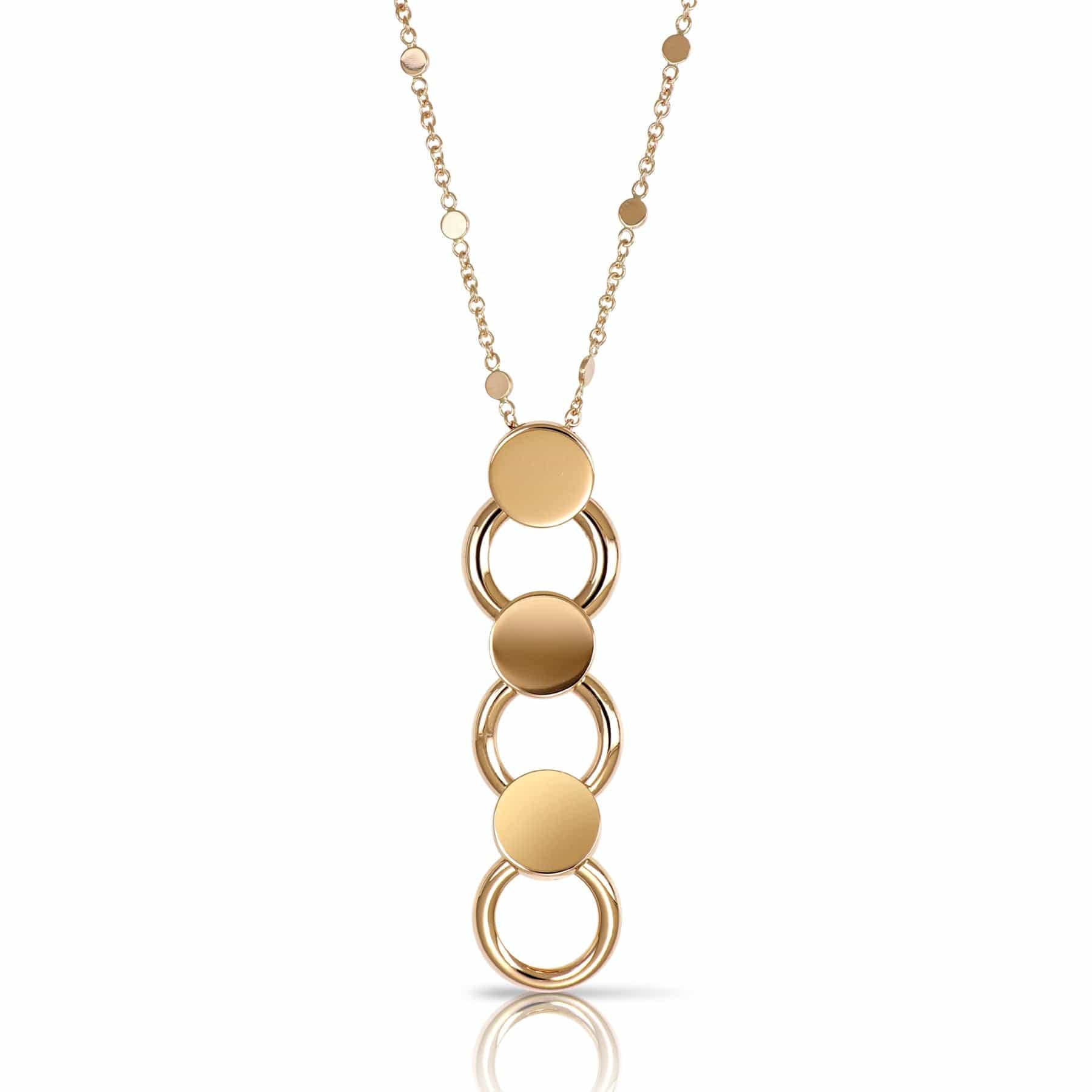 Pasquale Bruni 18K Rose Gold Luce Link Drop Pendant Necklace