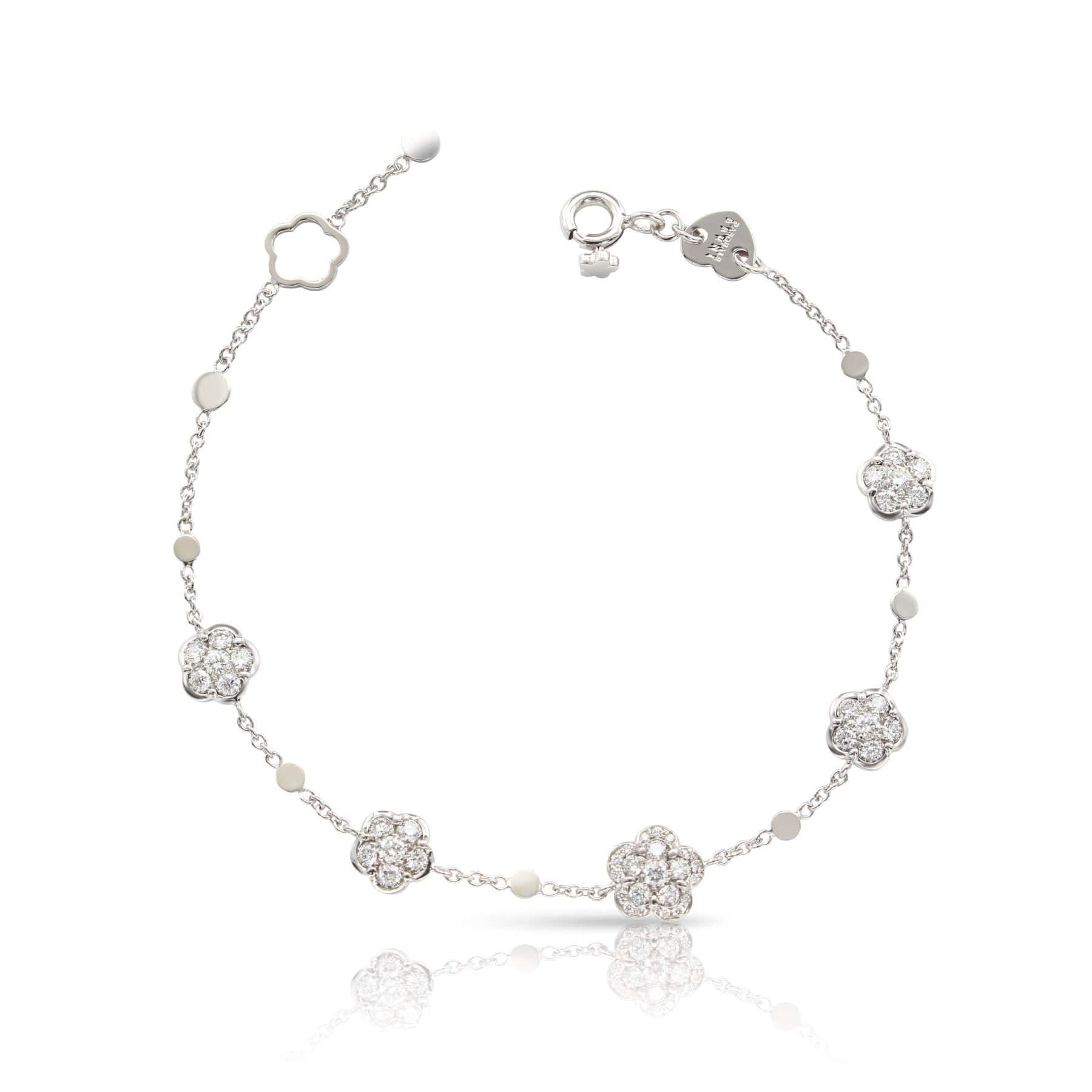 Pasquale Bruni 18K White Gold Diamond Figlia Dei Fiori Bracelet