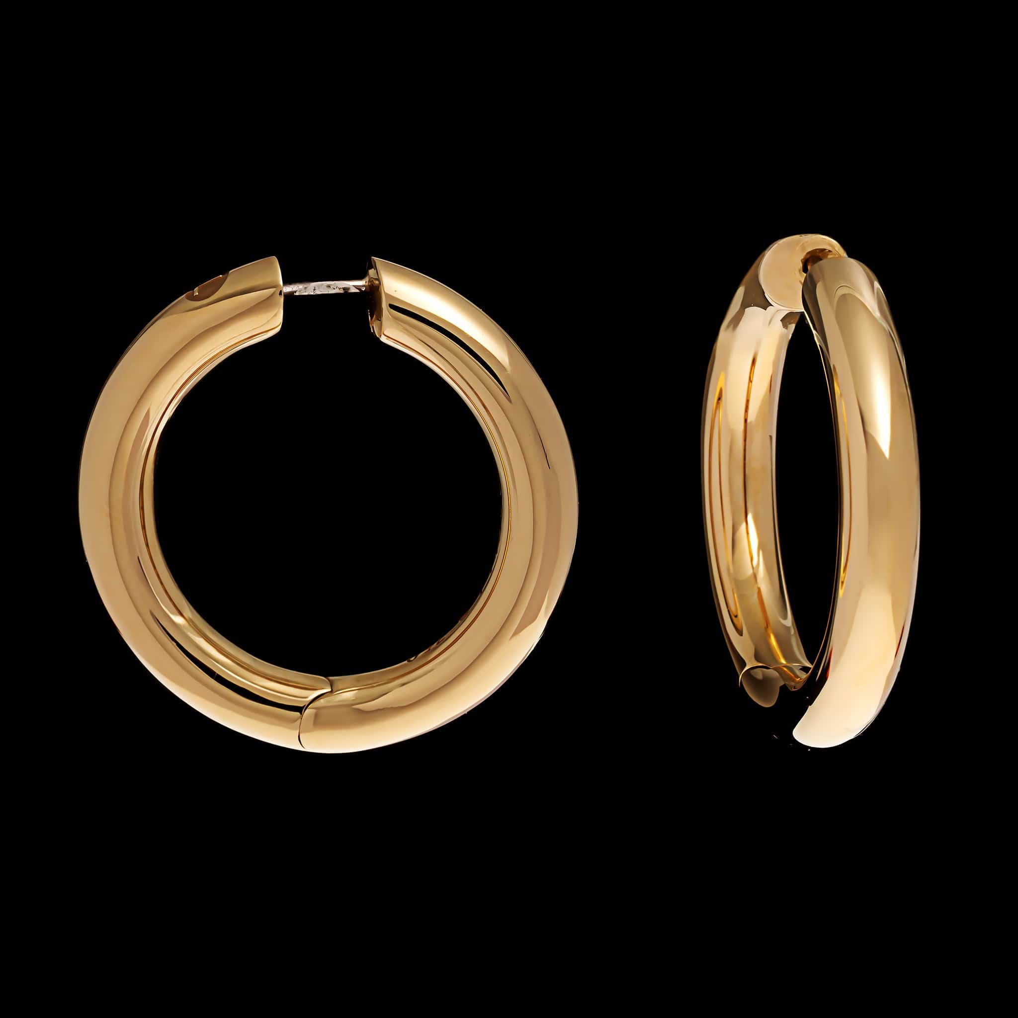 Paul Morelli 18K Yellow Gold Estate Ultimate Hoop Earrings