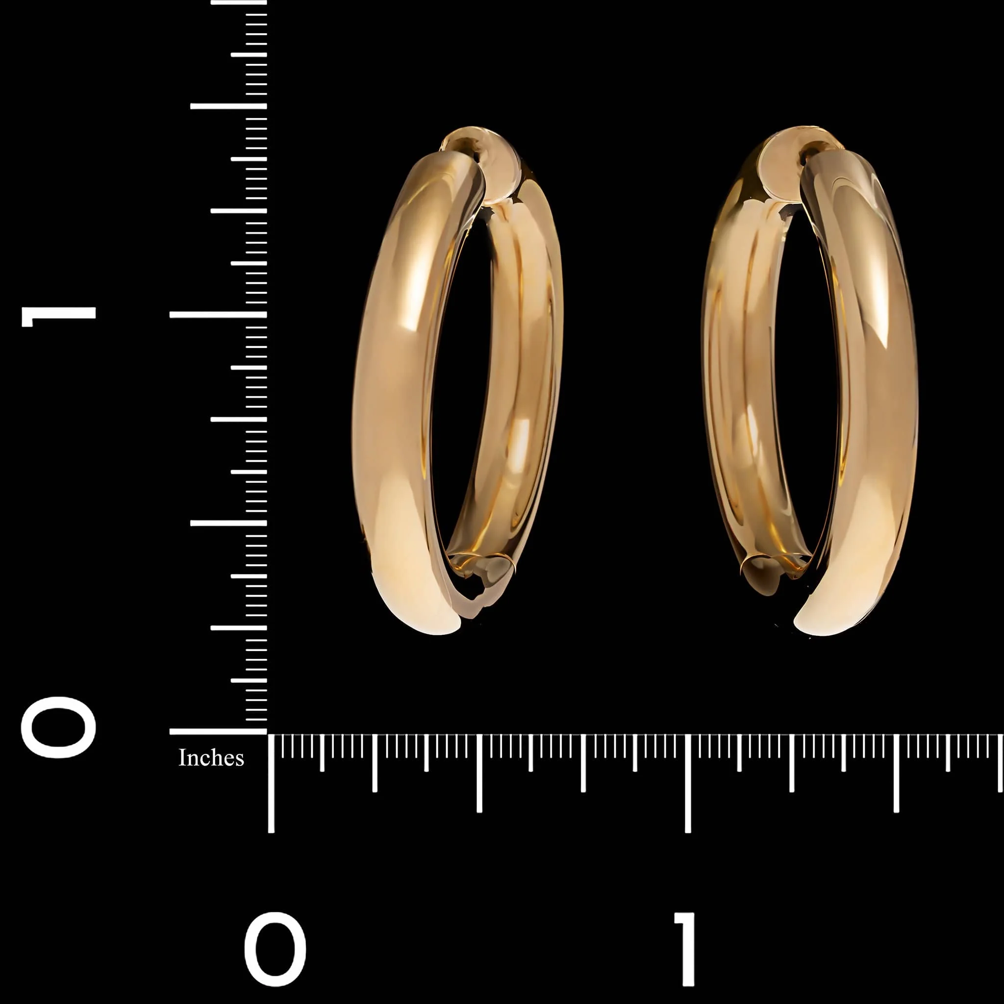 Paul Morelli 18K Yellow Gold Estate Ultimate Hoop Earrings - Image 2