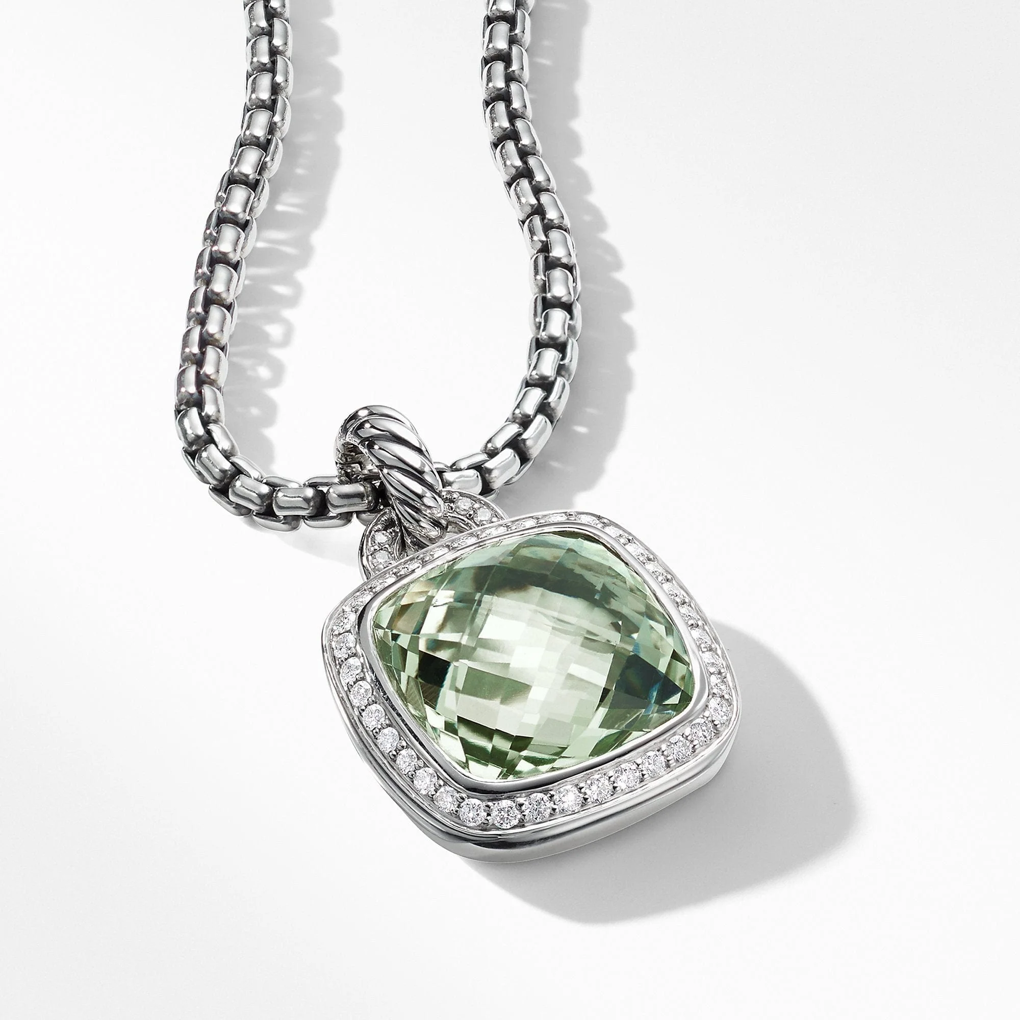 Pendant with Prasiolite and Diamonds - Image 3
