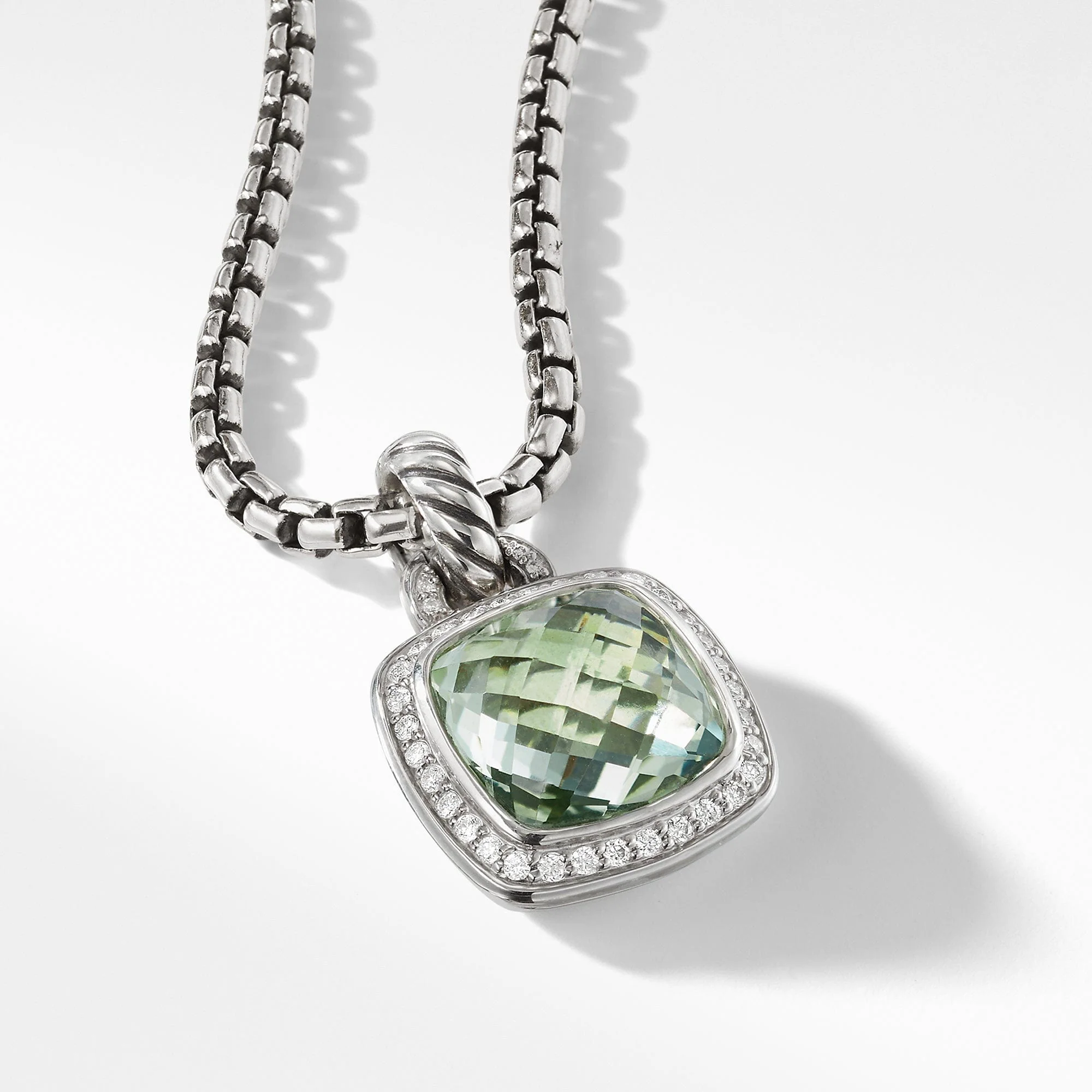 Pendant with Prasiolite and Diamonds - Image 4