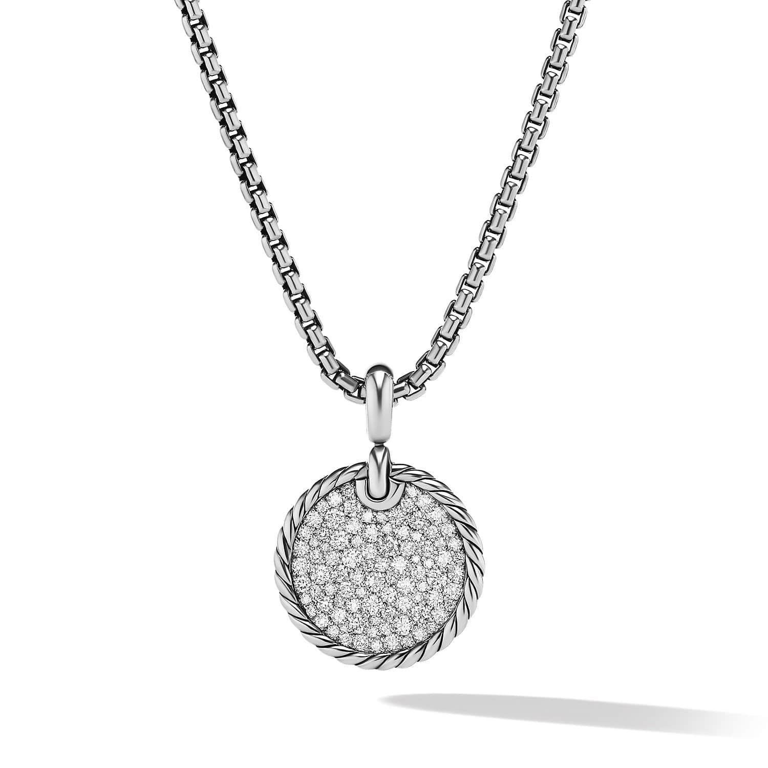 DY Elements® Disc Pendant with Pavé Diamonds