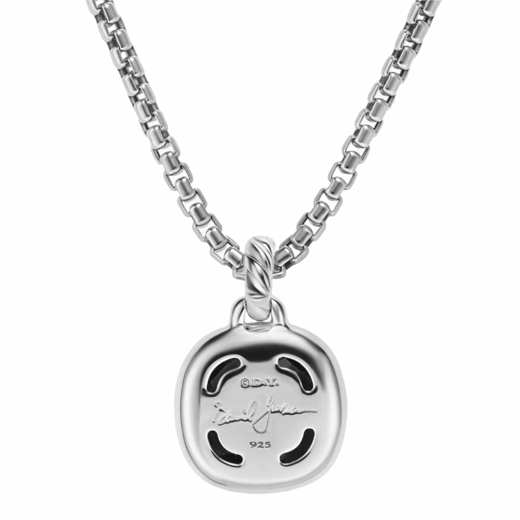 Albion® Pendant Sterling Silver with Black Onyx and Diamonds, 11mm - Image 4