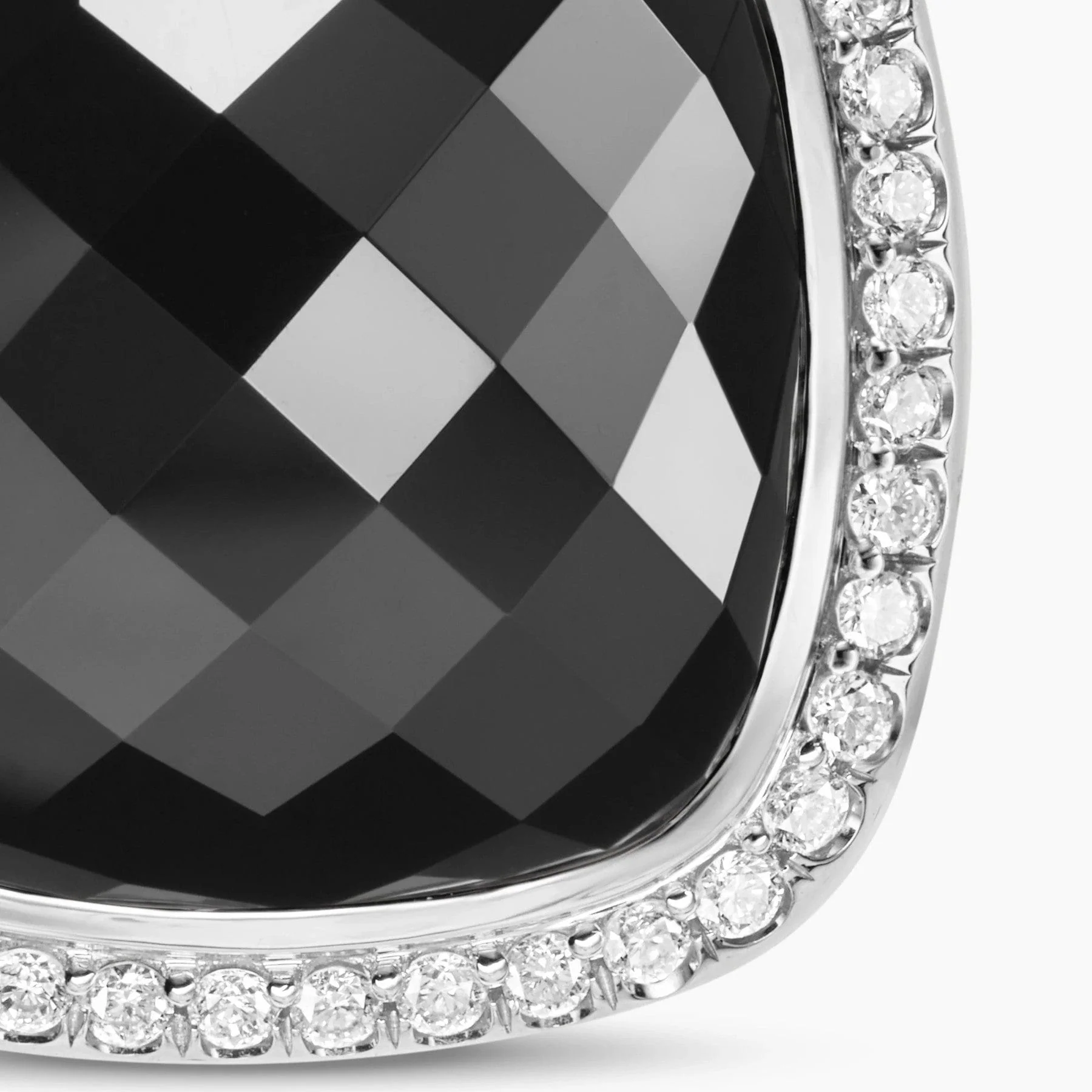 Albion® Pendant Sterling Silver with Black Onyx and Diamonds, 15mm - Image 3