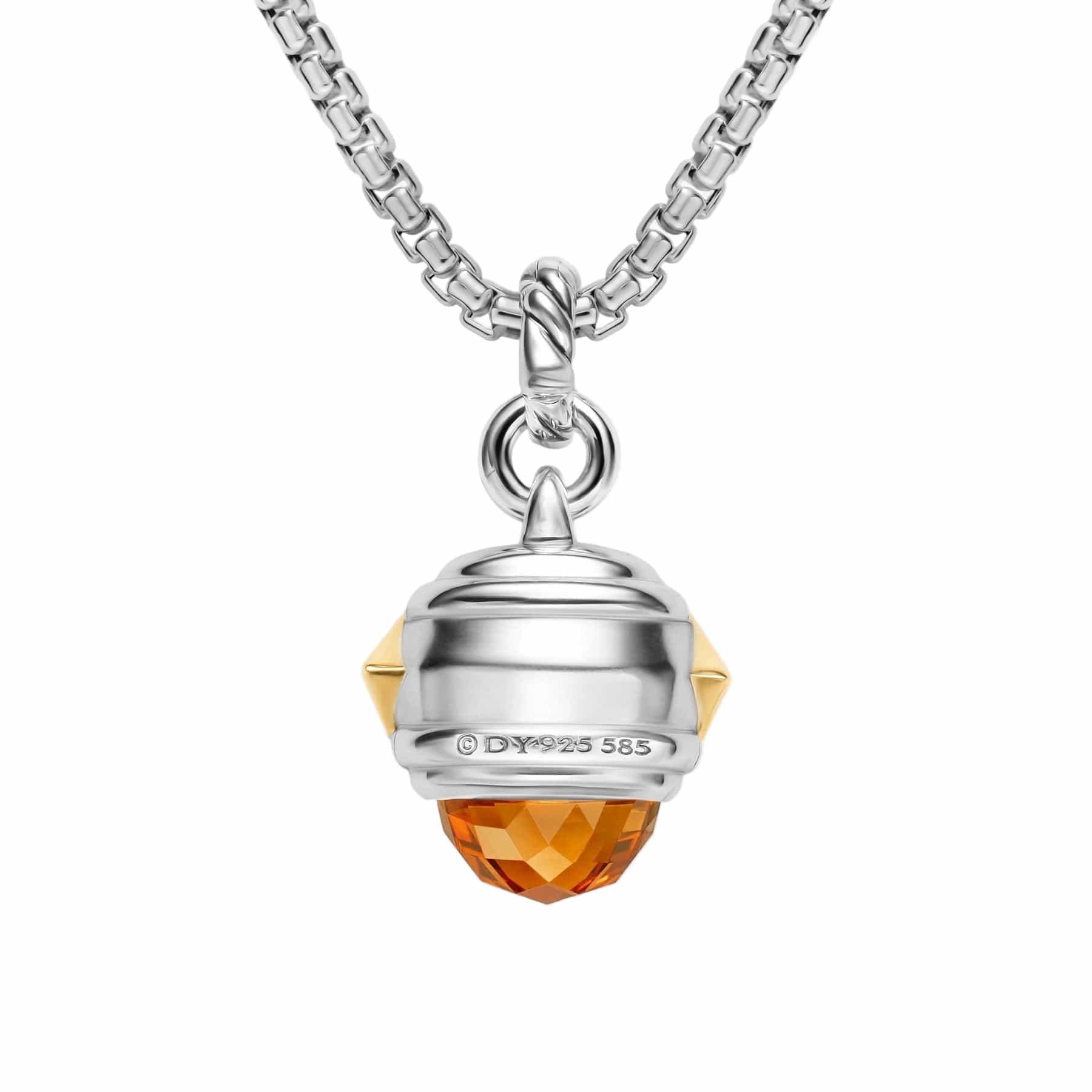 Renaissance® Amulet Sterling Silver with 14K Yellow Gold, Madeira Citrine, Tanzanite and Rhodolite Garnet, 19.8mm - Image 2