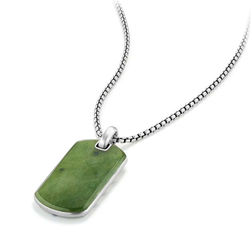 Exotic Stone Tag in Nephrite Jade, 42mm - Image 3