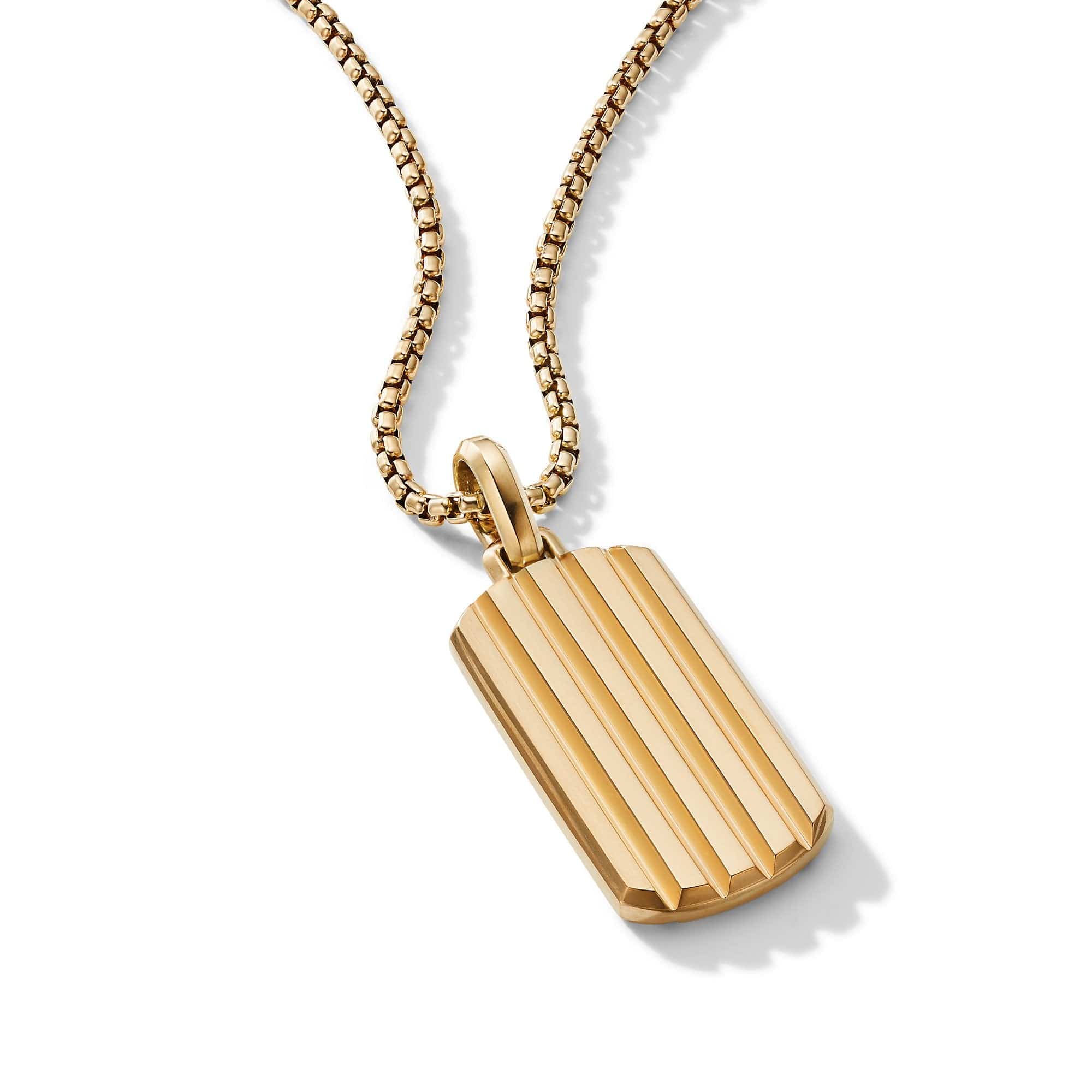 Beveled Tag in 18K Yellow Gold - Image 3