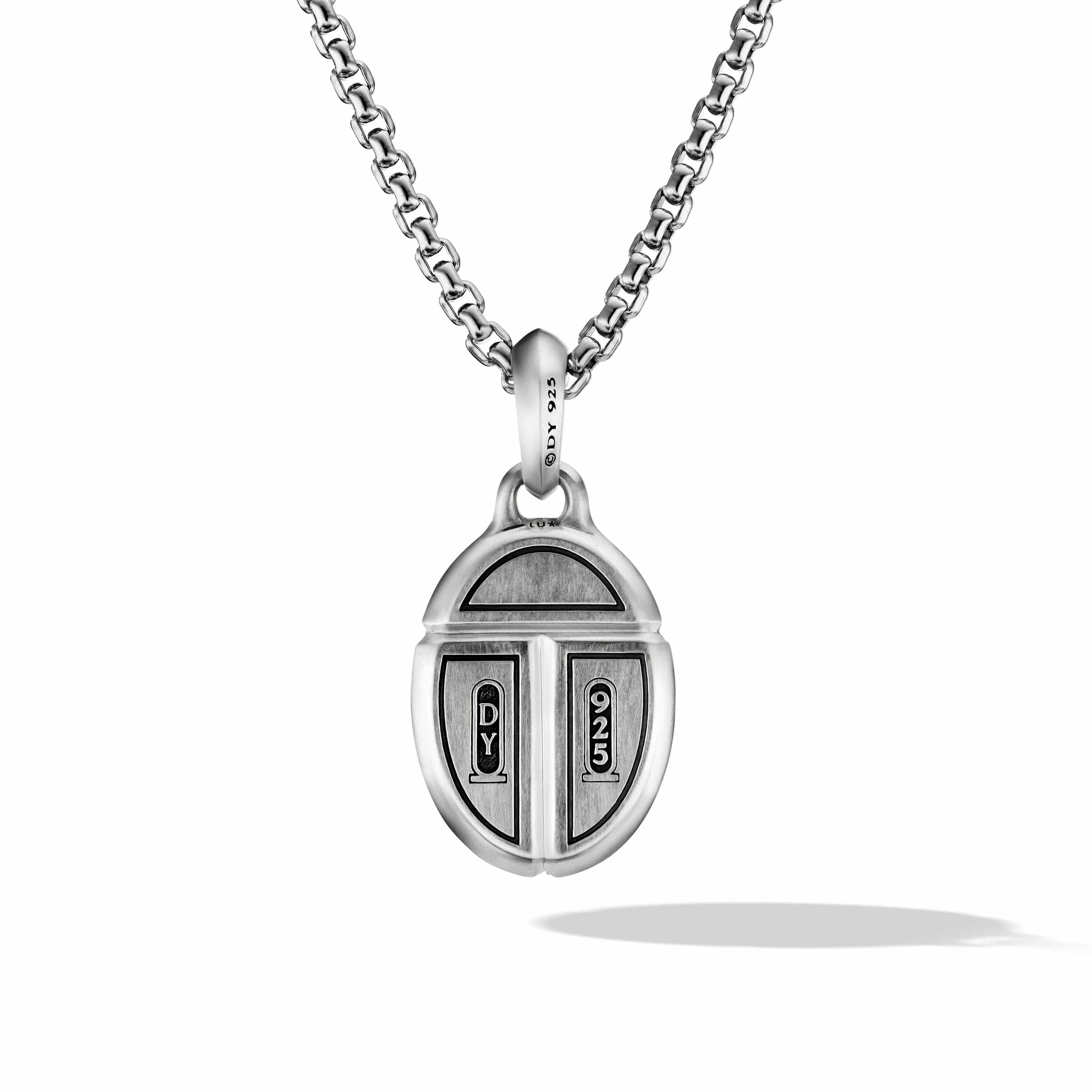 Cairo Amulet in Sterling Silver with Black Onyx and Pavé Black Diamonds - Image 3